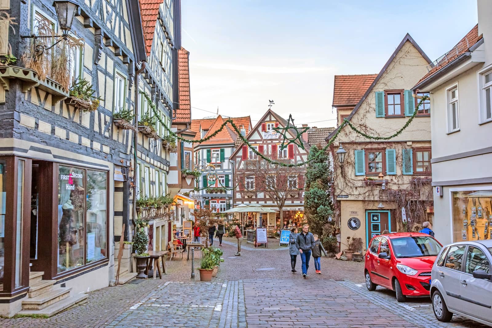 Pedestrian area of Besigheim, Germany by aldorado