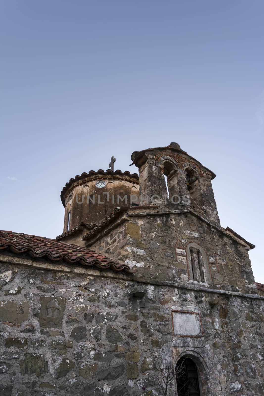 The New Philosophou Monastery was founded in 1691. The monastery with the remarkable carven chancel screen is located on the west side of Loussios Gorge.