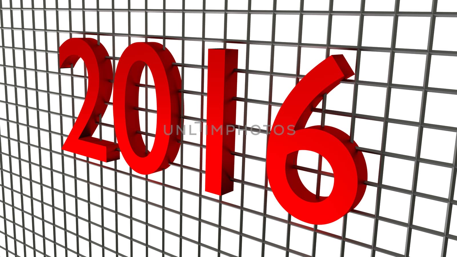 new year 2016 on the wire background
