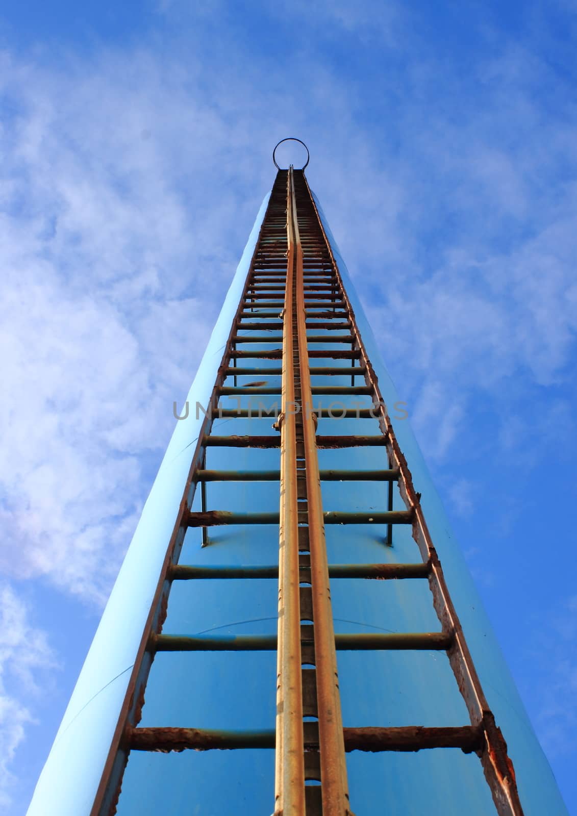 Strange stairway to the sky goes up a chimney