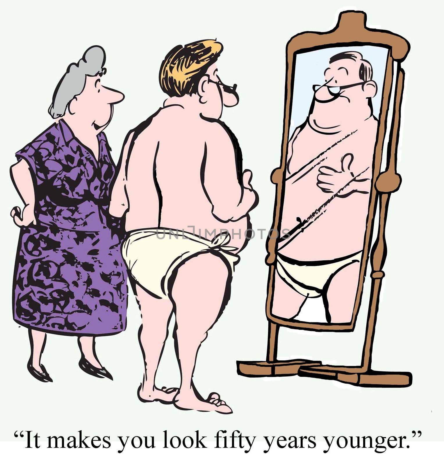 "It makes you look fifty years younger."