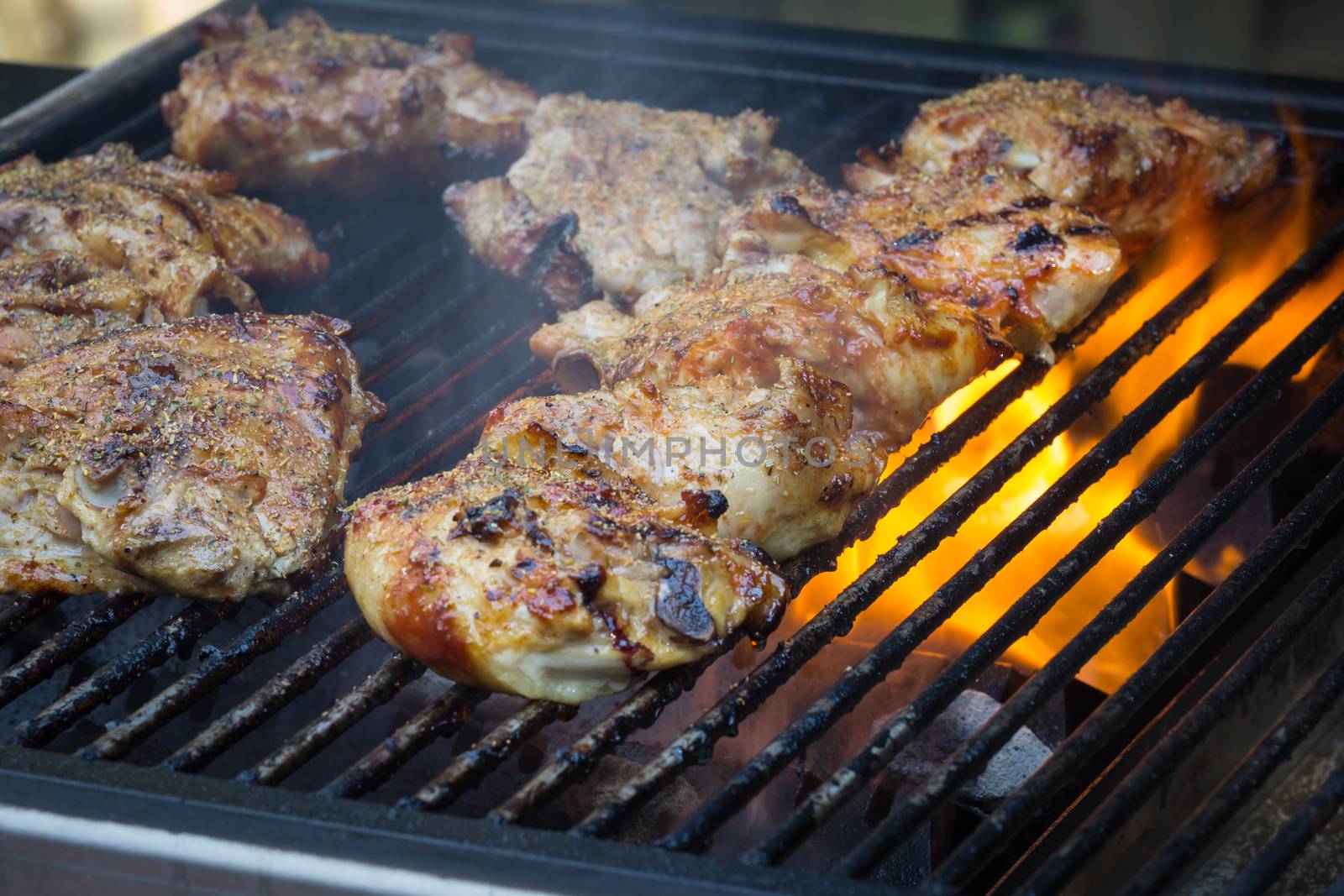 BBQ Chicken on the summer grill