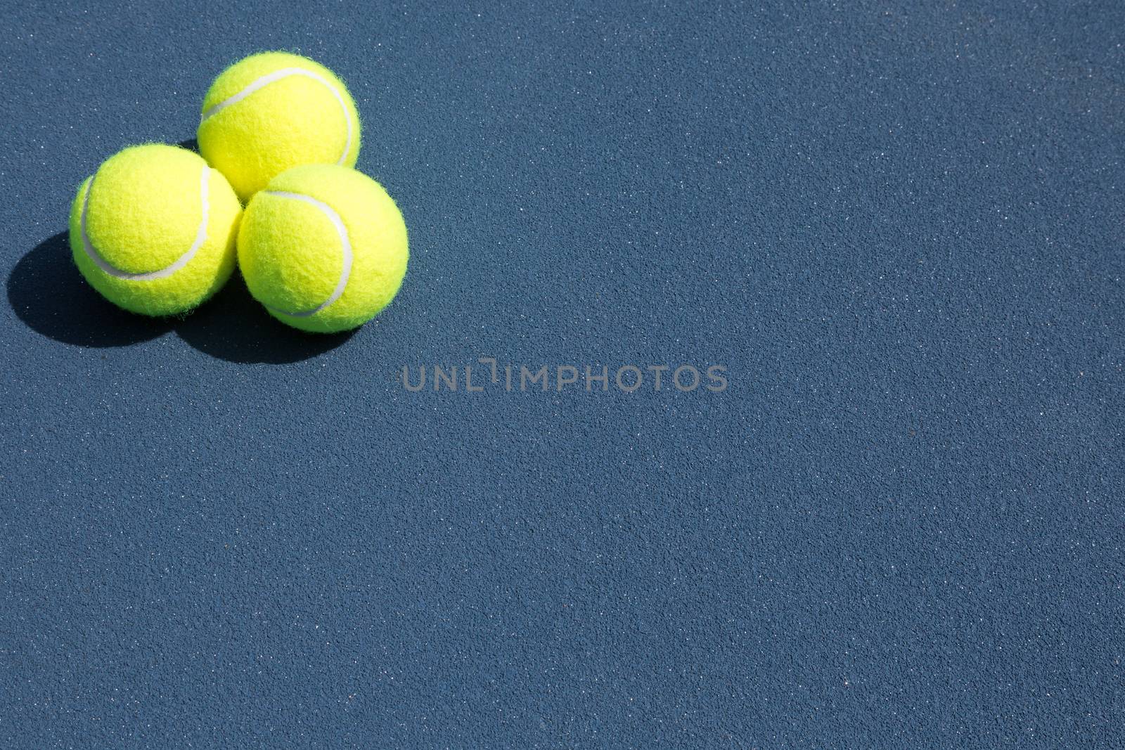 Tennis ball on the court