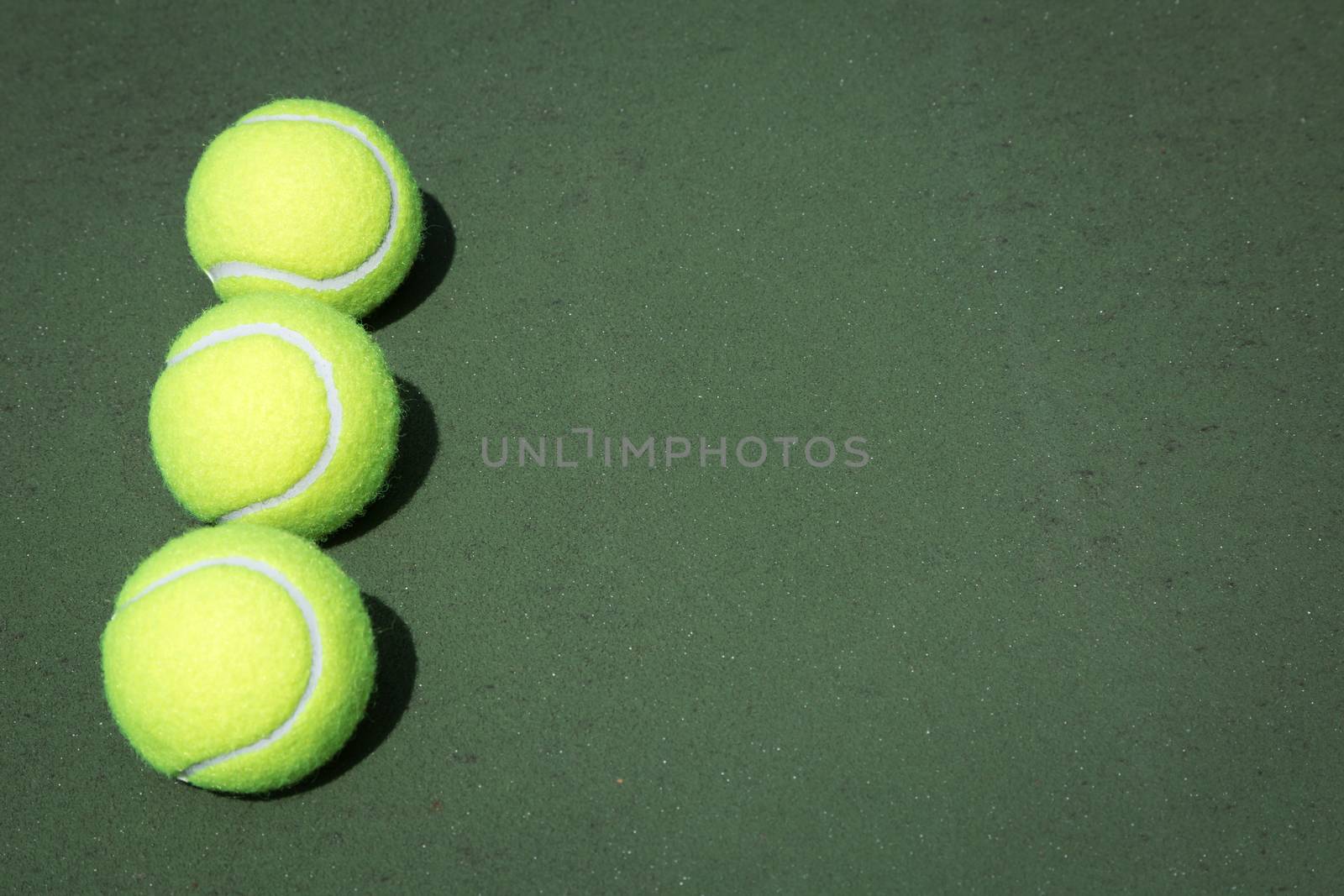 Tennis ball on the court