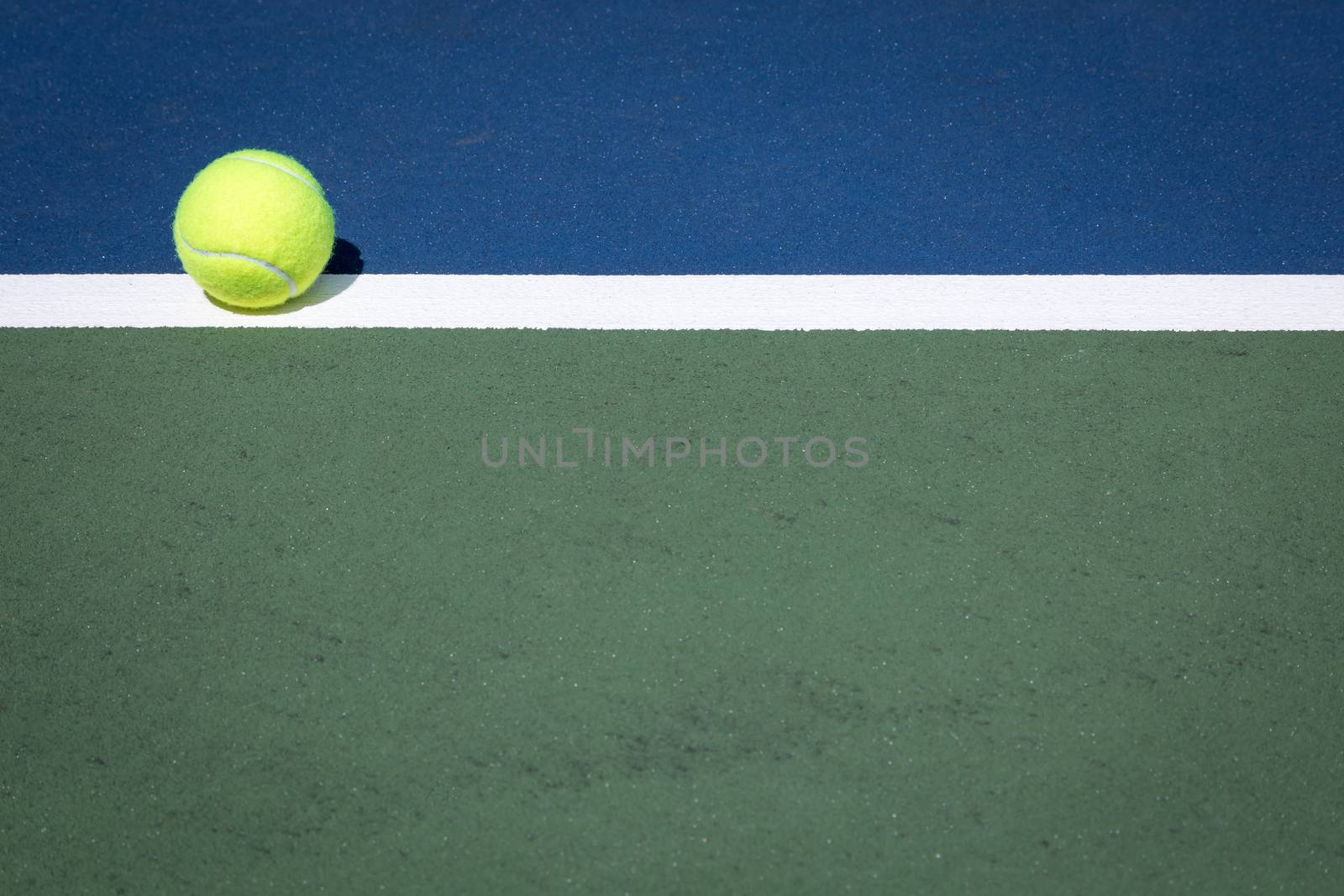 Tennis ball on the court