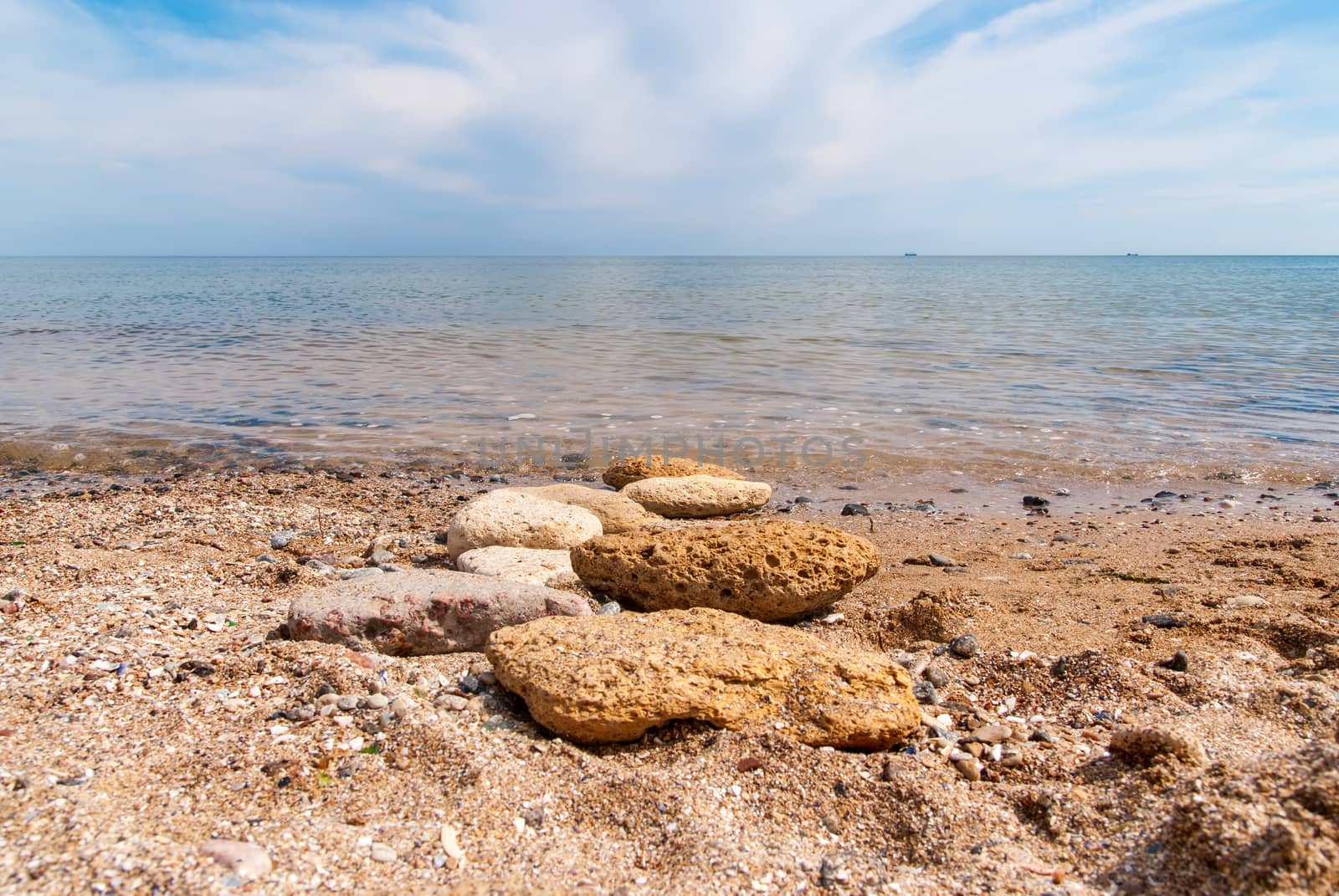 Stones on the beach by Zhukow