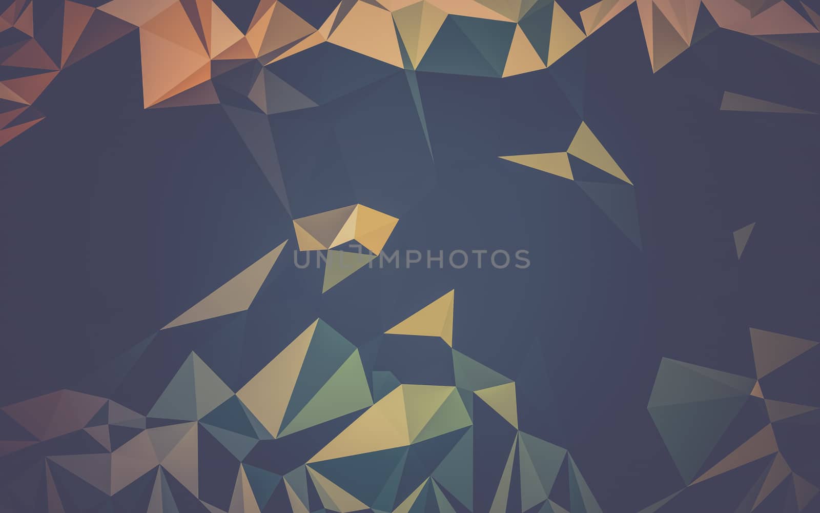 Abstract low poly background, geometry triangle by teerawit