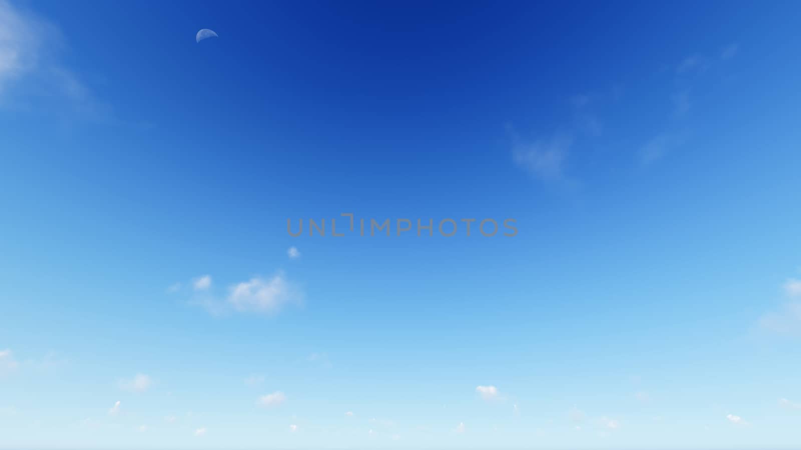 Cloudy blue sky abstract background, blue sky background with tiny clouds, 3d rendering

