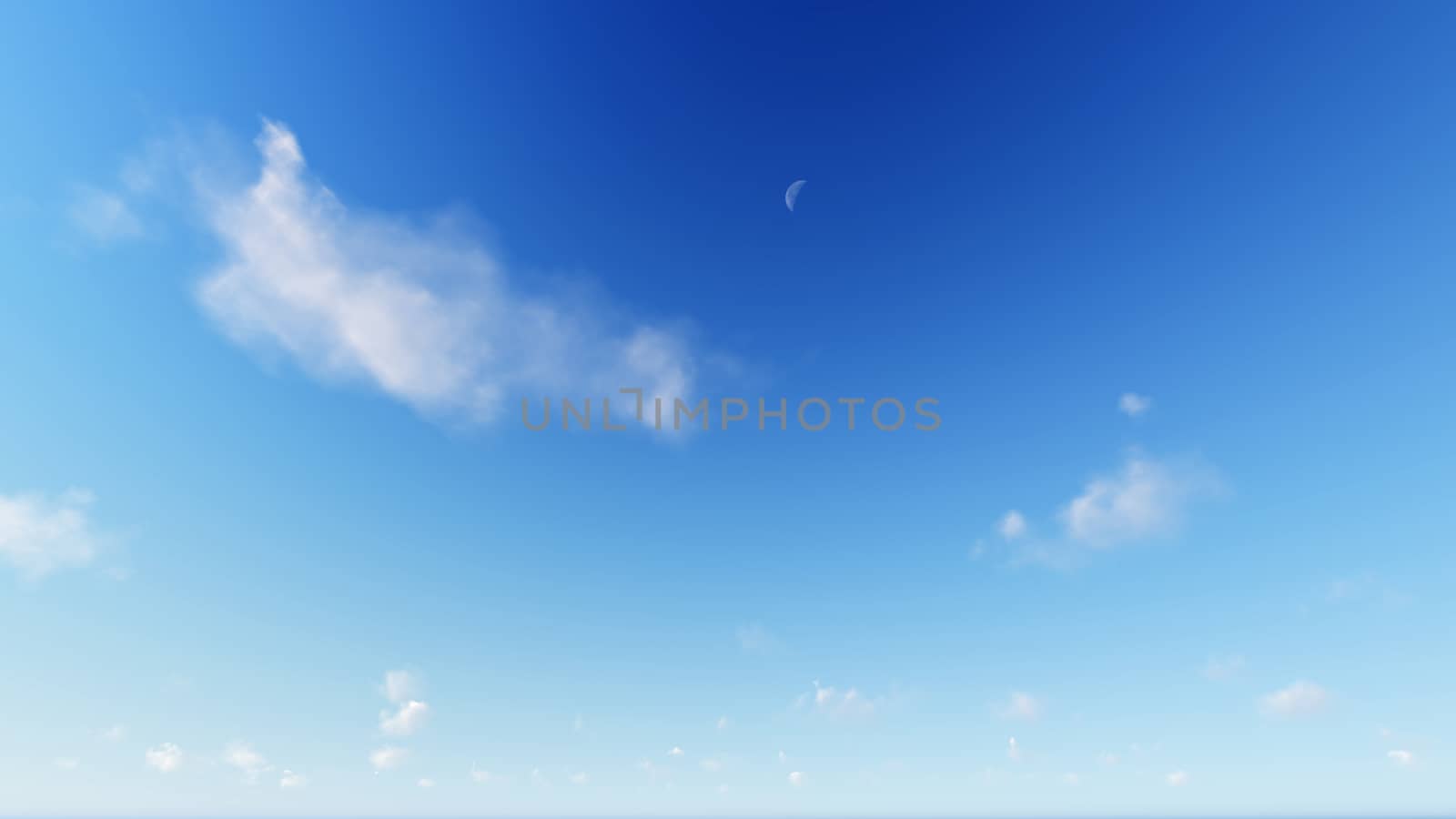 Cloudy blue sky abstract background, blue sky background with tiny clouds, 3d rendering

