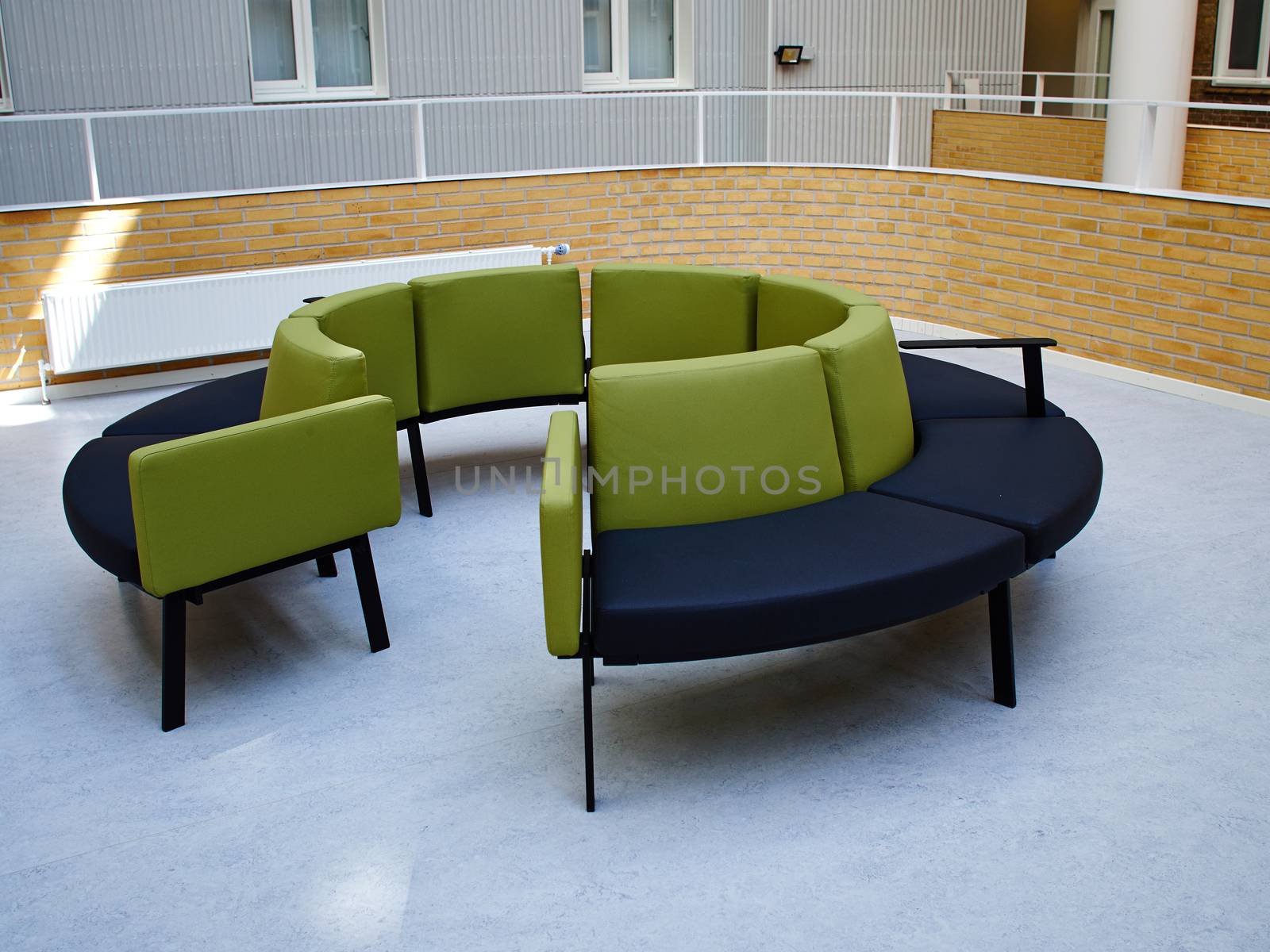 Modern style office hospital waiting room reception