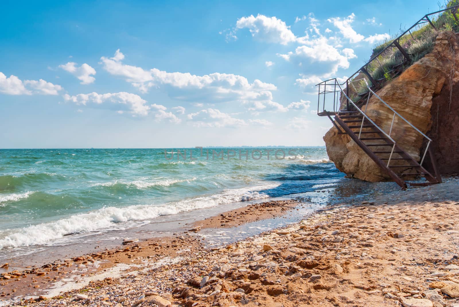 Background with View of Odessa gulf, Ukraine. by Zhukow