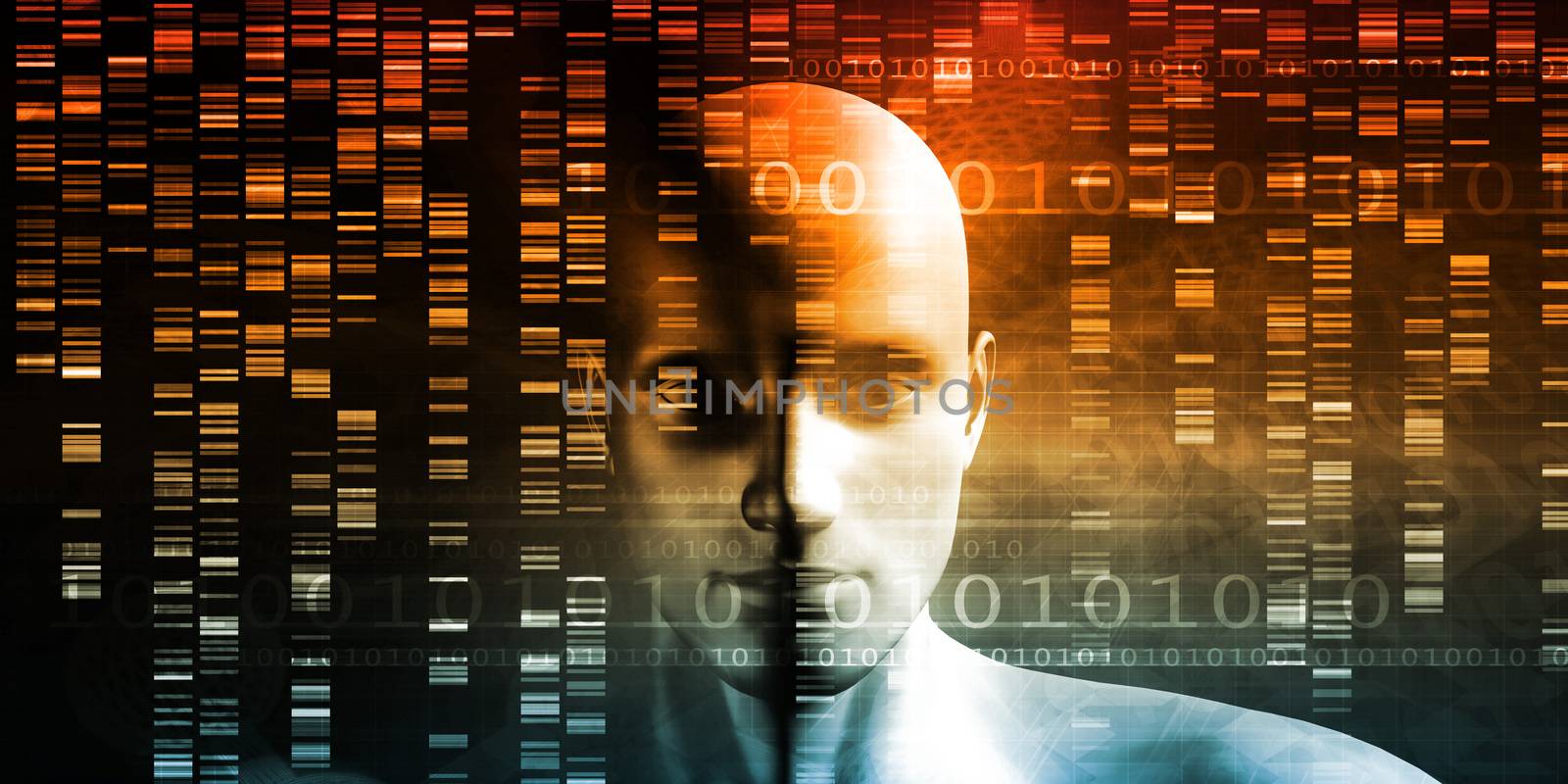 Genetic Engineering Science Research and Development Concept
