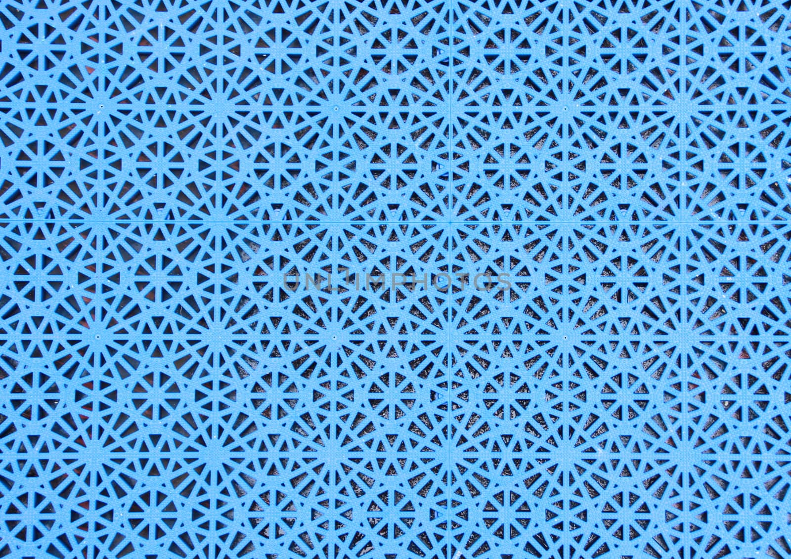 Ice blue non-slip surface on a ferry deck