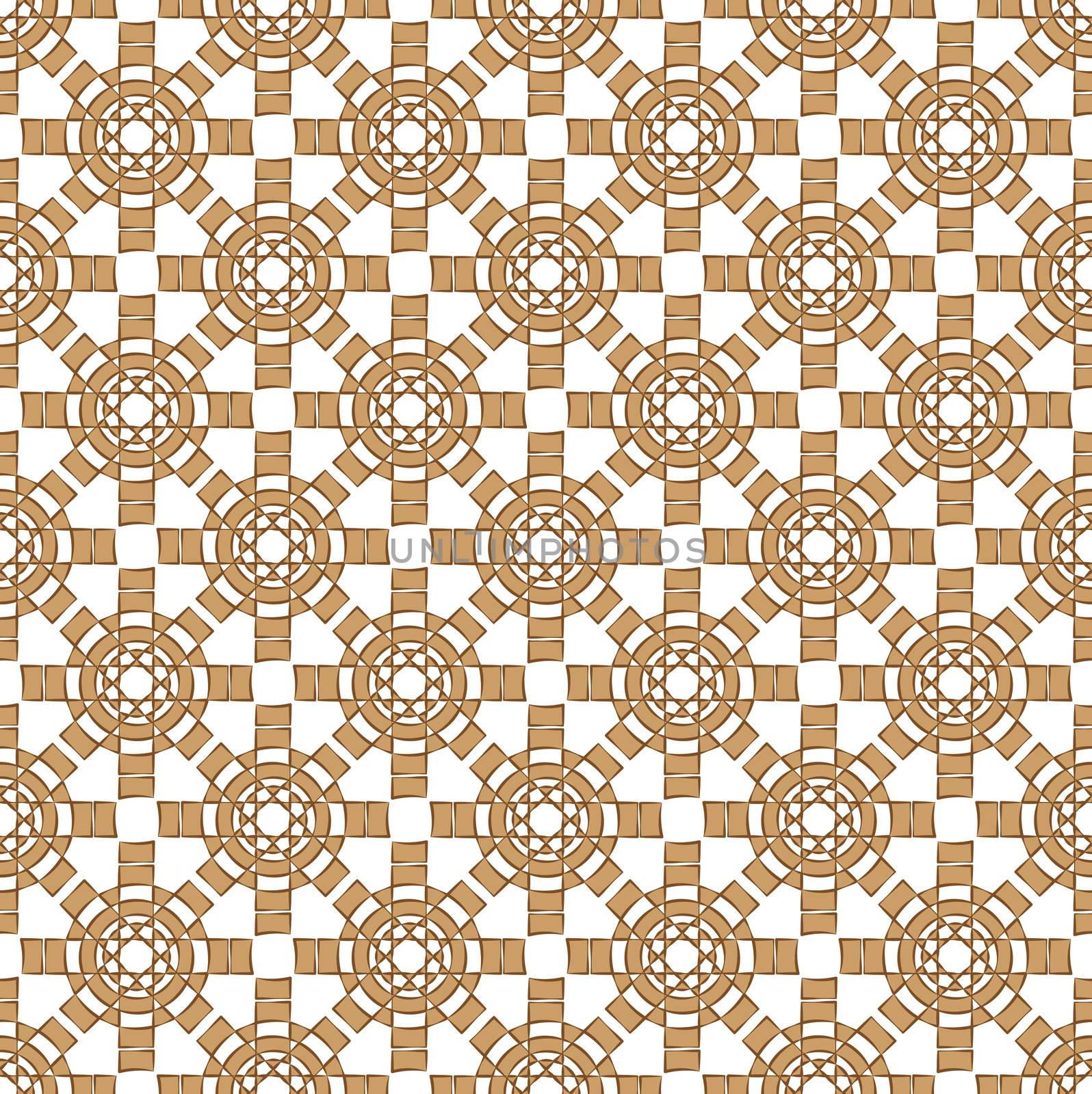 abstract brown sun cross textile pattern