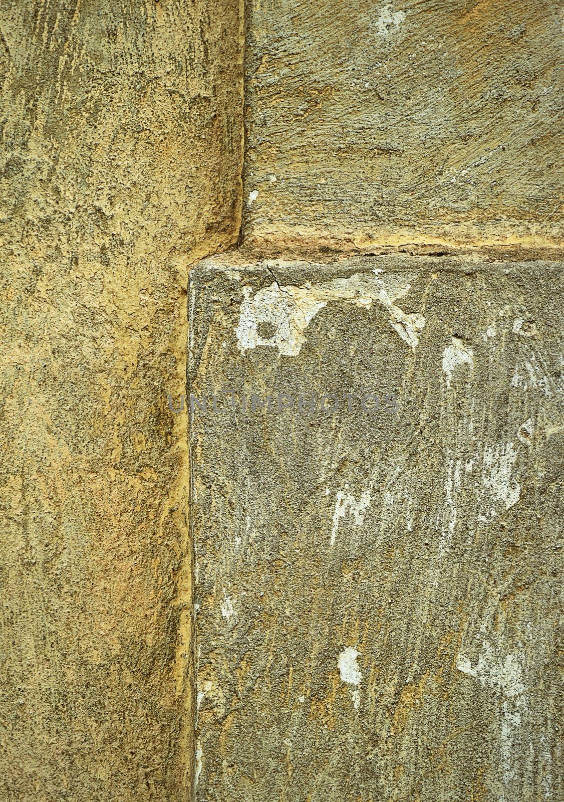 retro detail of an old plaster wall by Ahojdoma