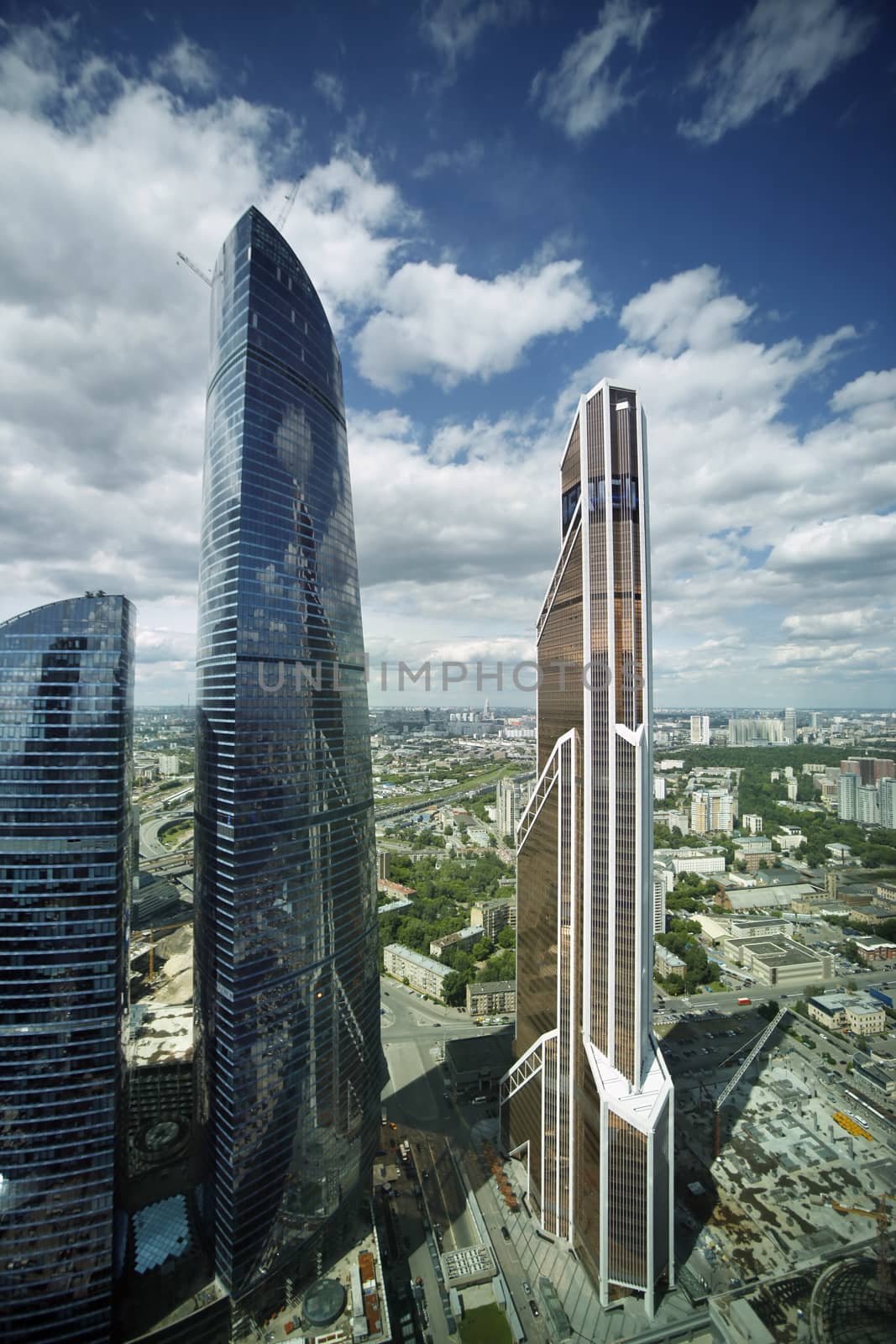 Moscow, Russia - June 10, 2016: Moscow City. View of skyscrapers Moscow International Business Center.