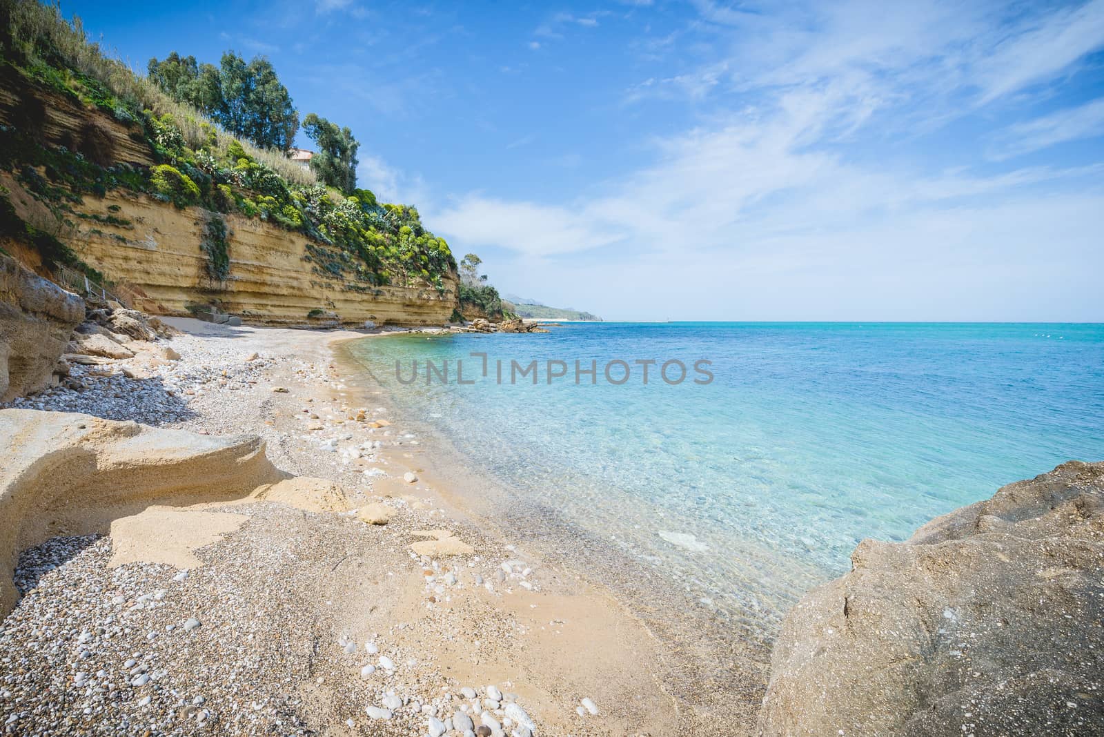 Gorgeous beach on Sicily in Castellammare del Golfo