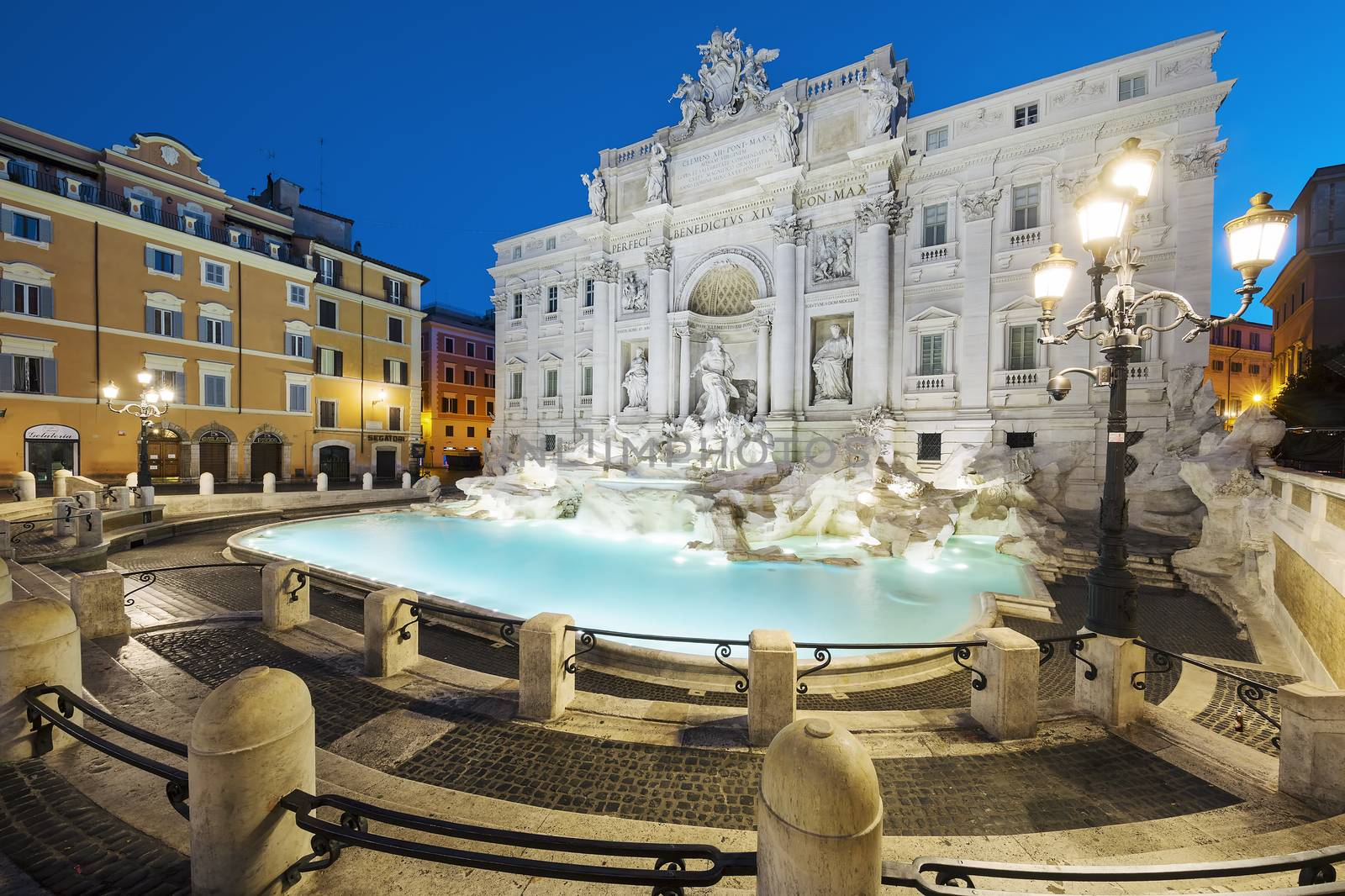 Trevi fountain by night, Rome, Italy.