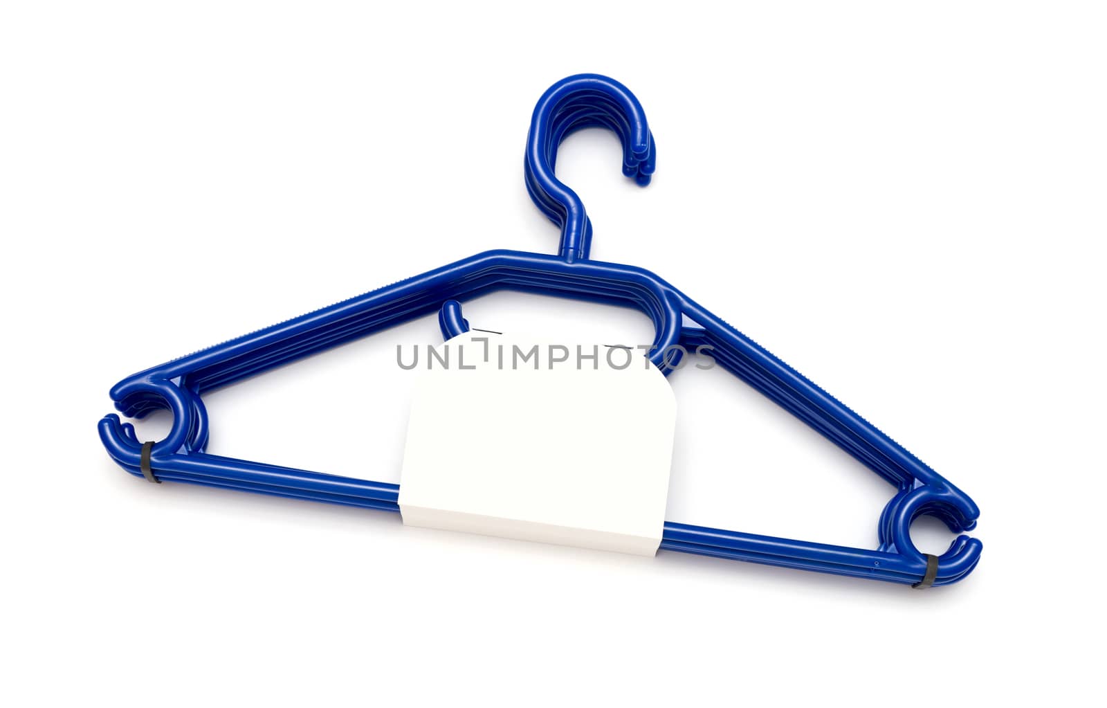 pack of new clothes hanger isolated on white background
