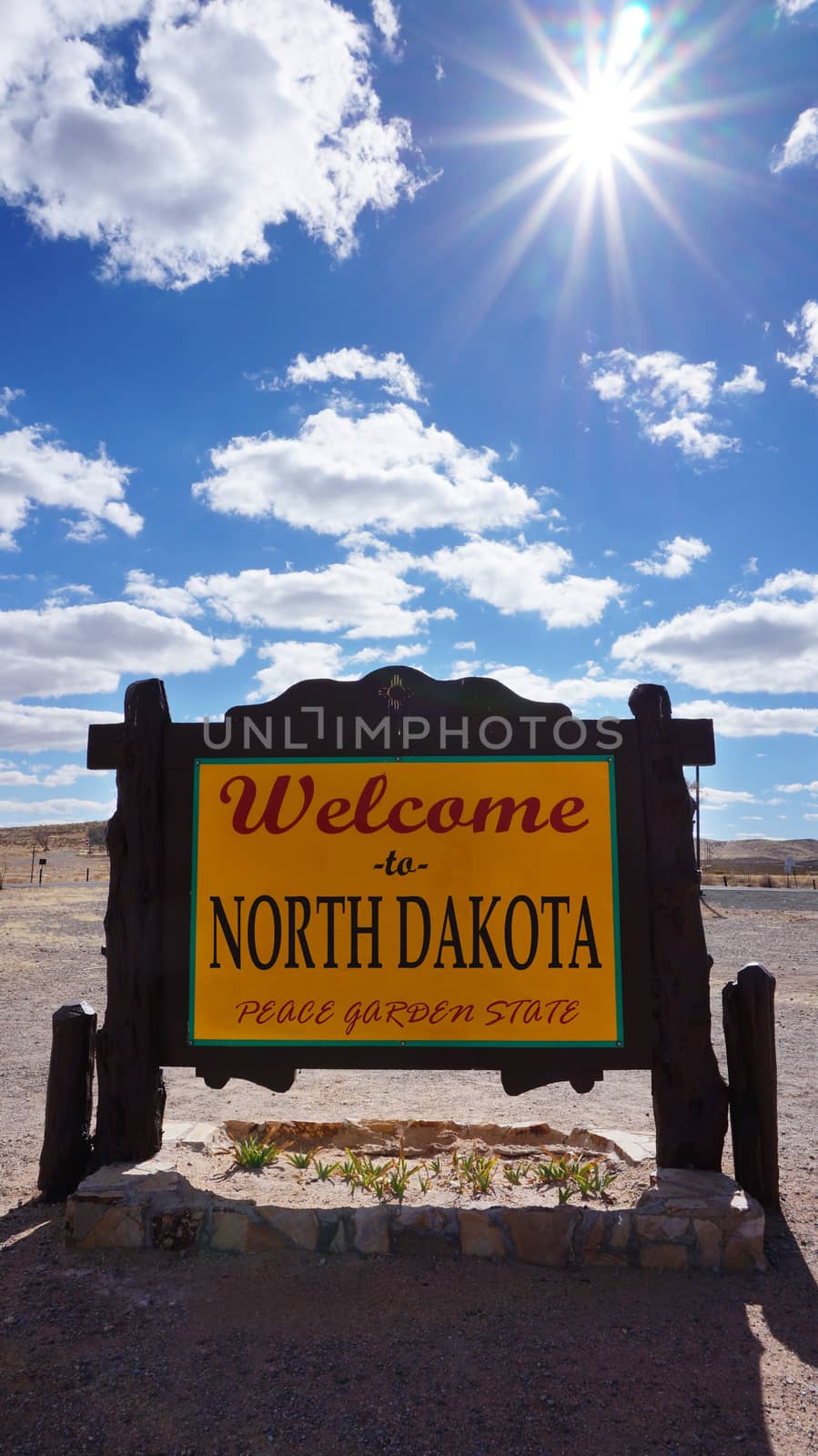 Welcome to North Dakota road sign by tang90246