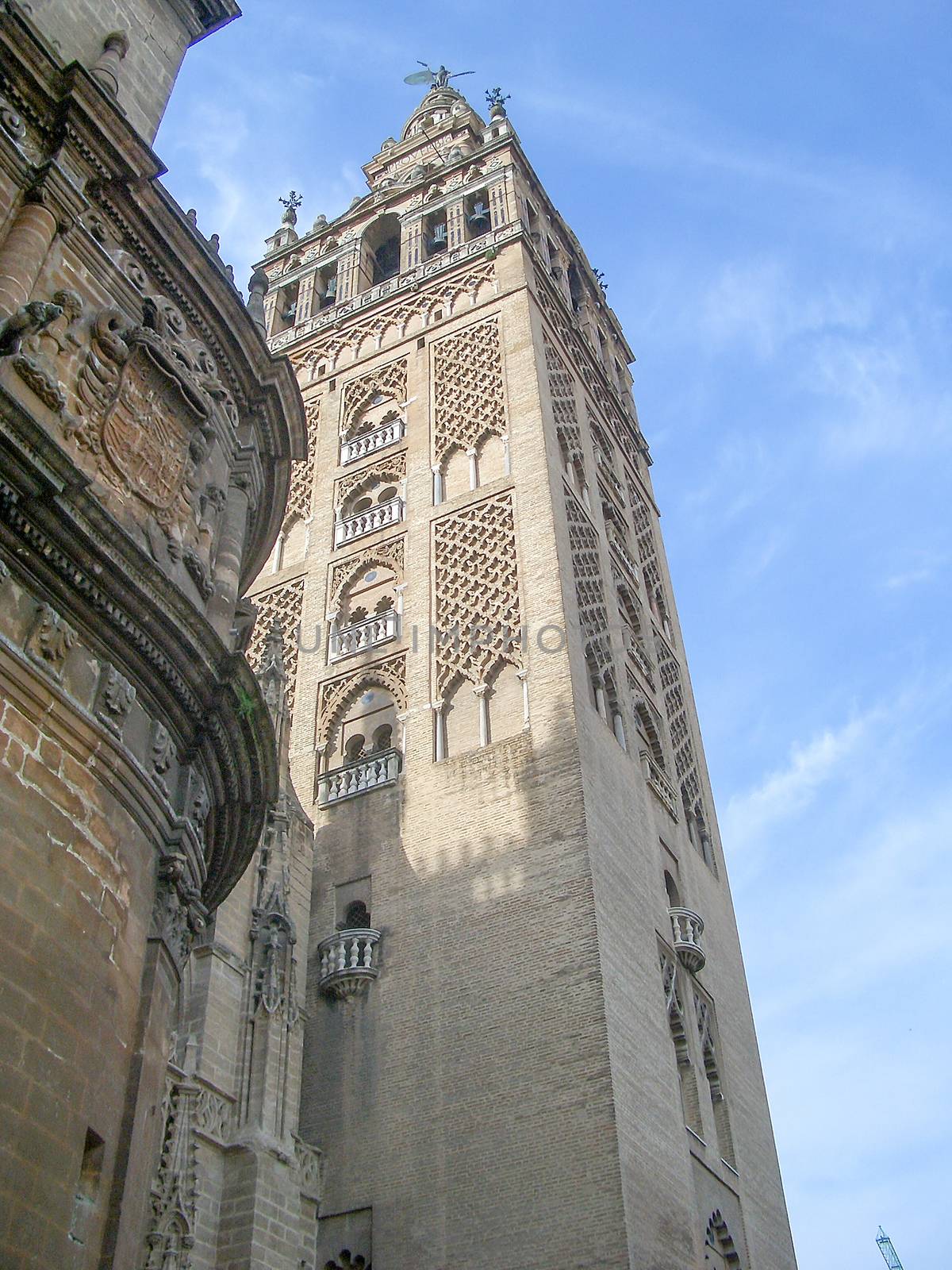 The Giralda, Bell Tower of Sevilla Cathedral, formerly a minaret, Spain