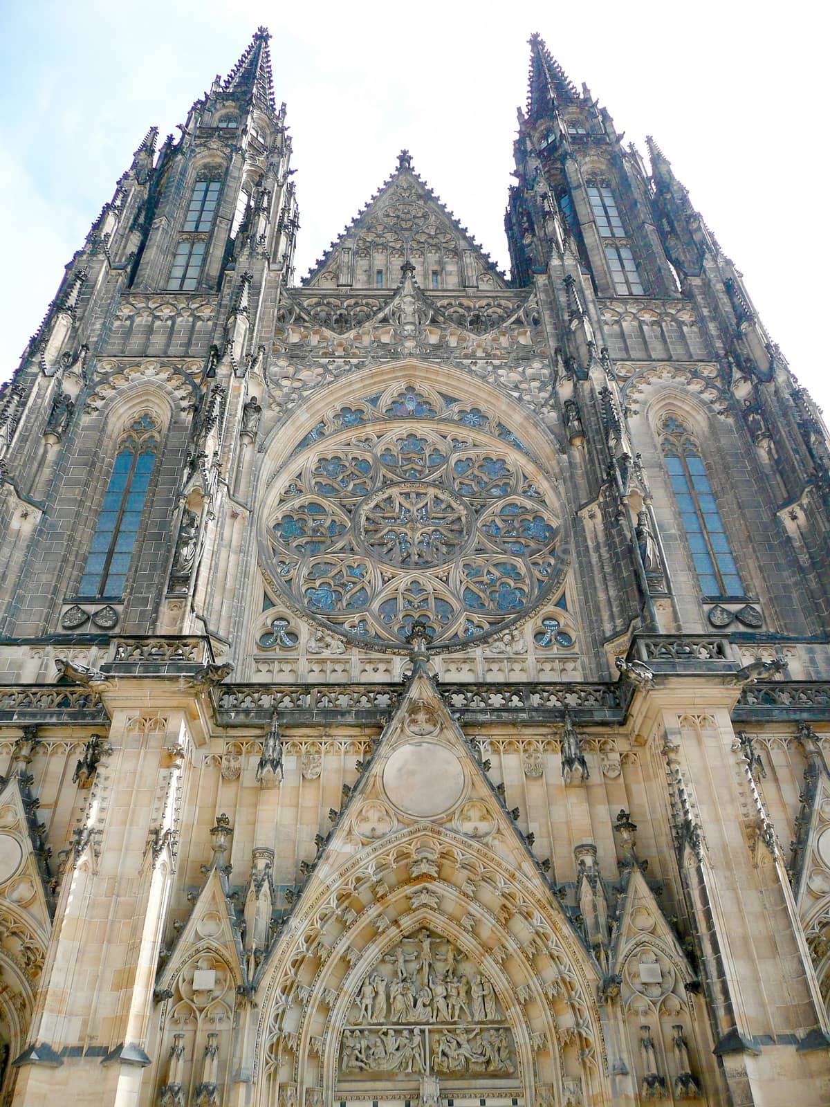 Facade of St Vitus Cathedral, Prague, Czech Republic