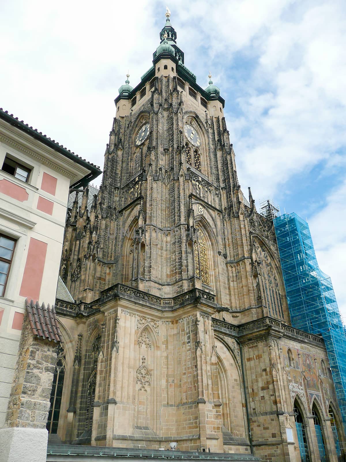 Facade of St Vitus Cathedral, Prague by marcorubino