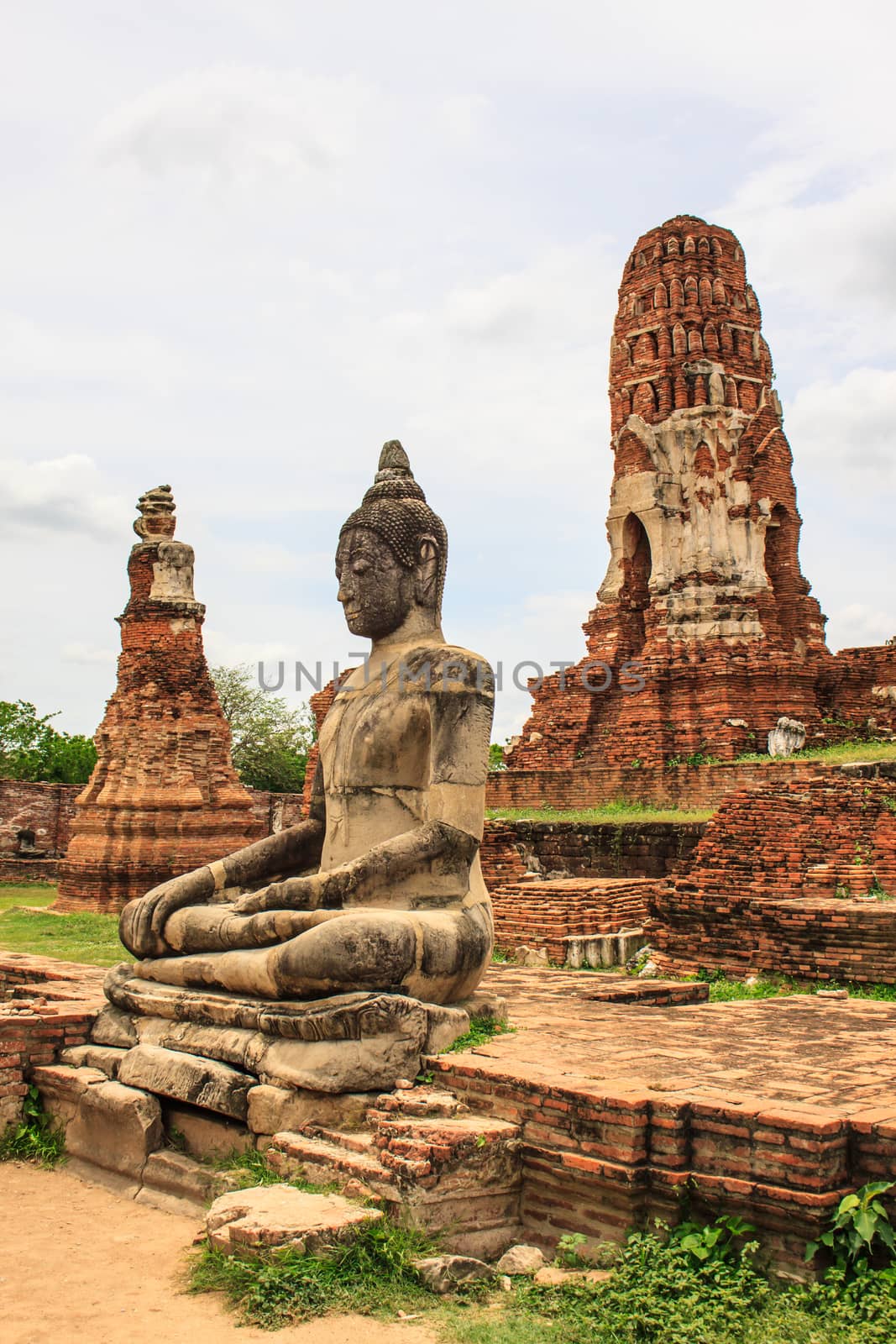 Old Buddha,Thailand Southeast Asia Travel Concept by worrayuth