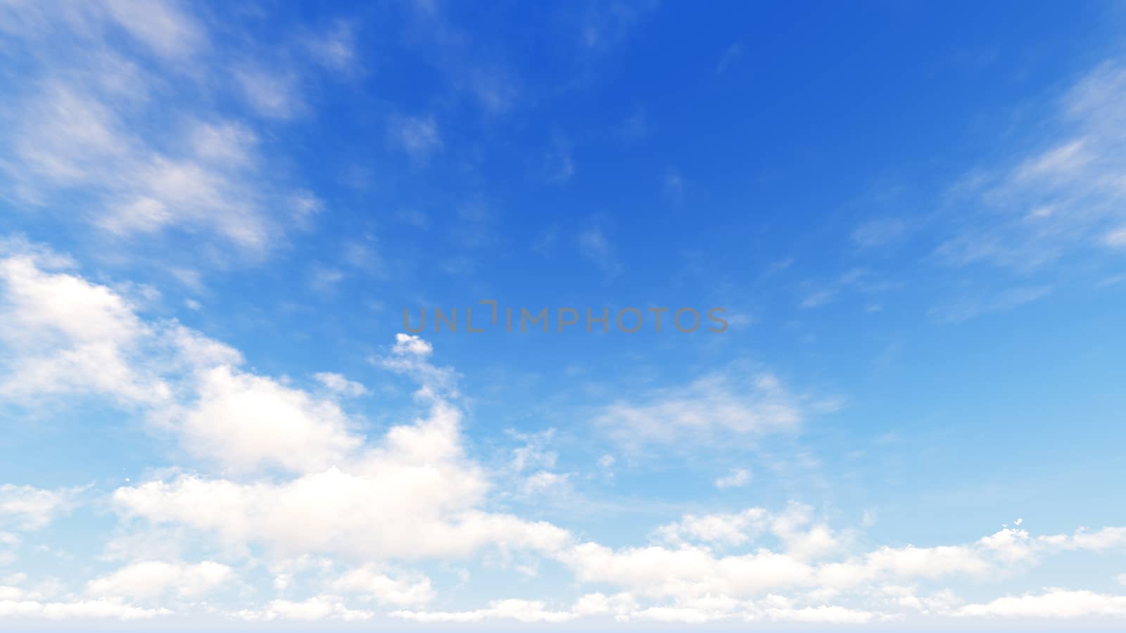 Cloudy blue sky abstract background, blue sky background with tiny clouds, 3d rendering

