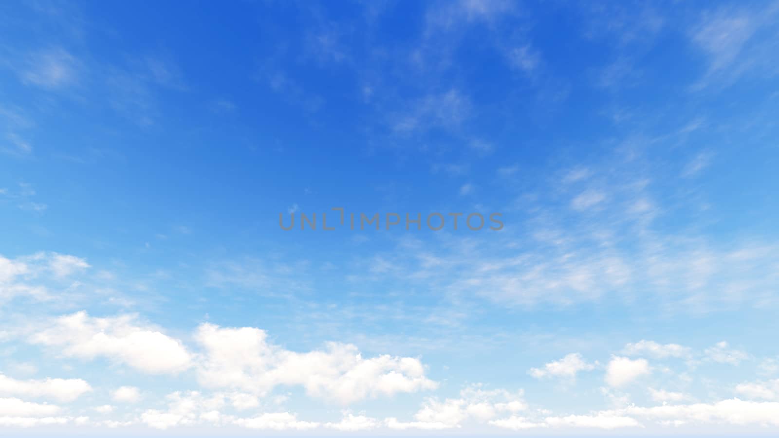 Cloudy blue sky abstract background, blue sky background with tiny clouds, 3d rendering

