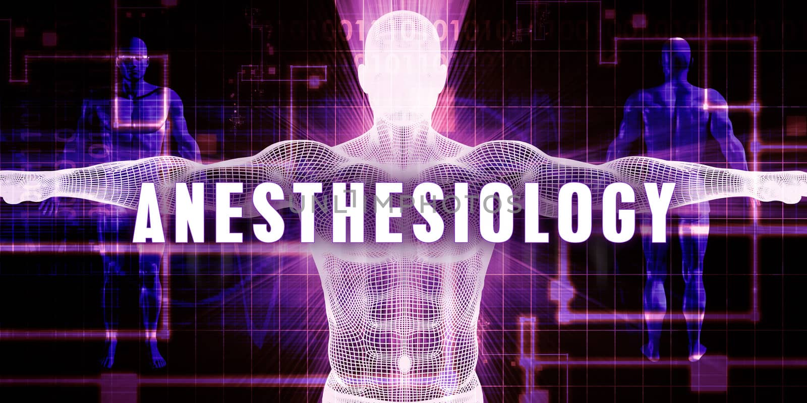 Anesthesiology as a Digital Technology Medical Concept Art
