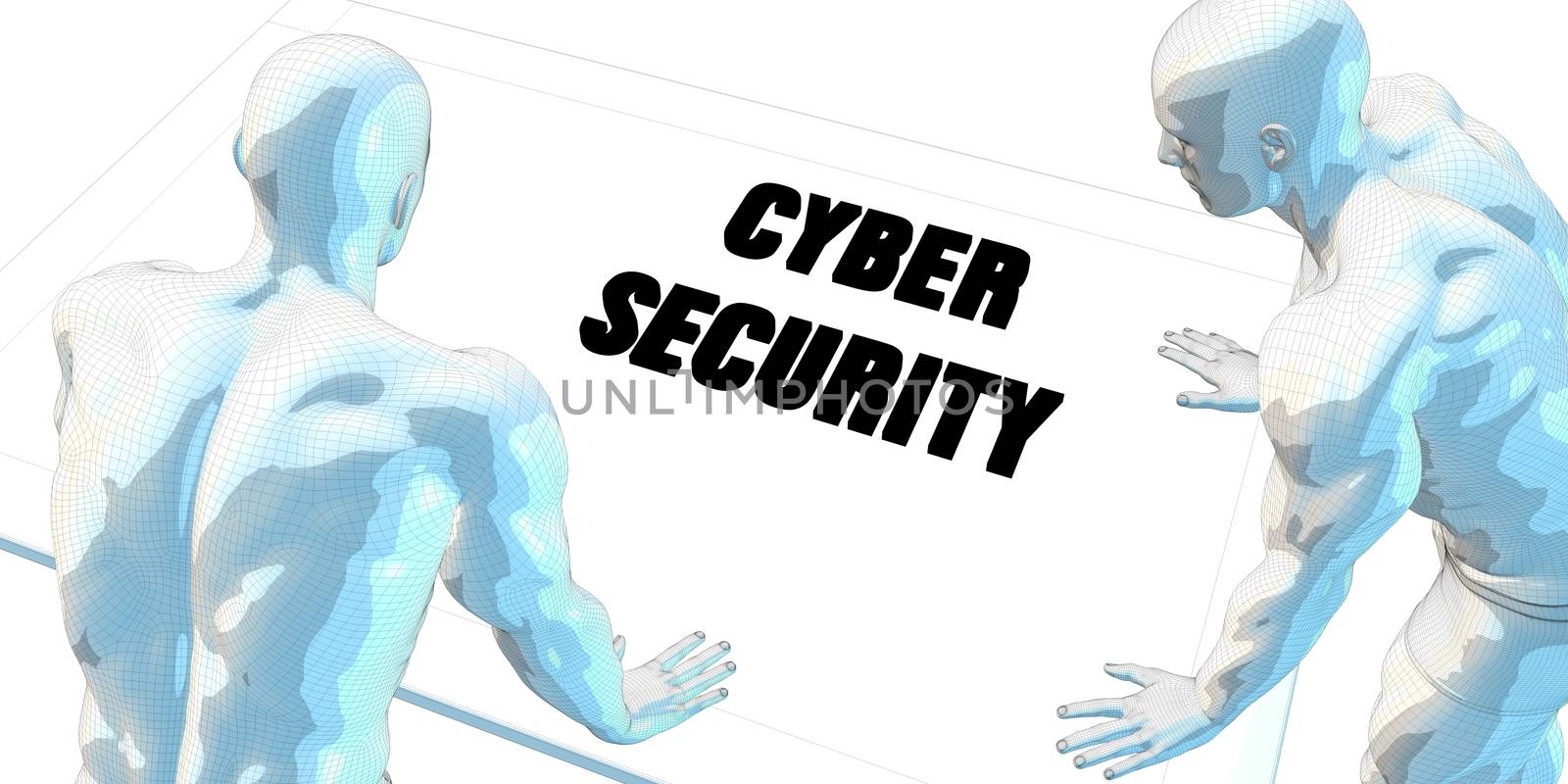 Cyber Security Discussion and Business Meeting Concept Art