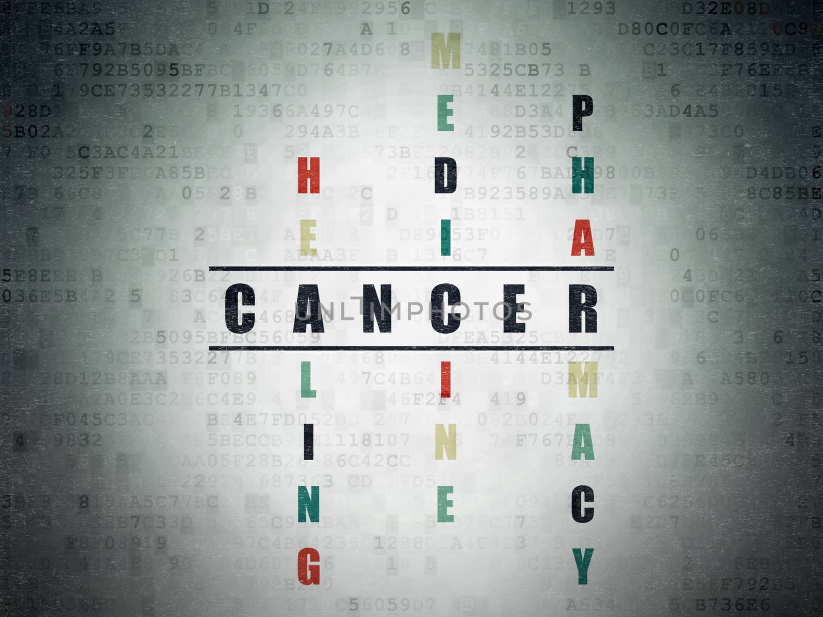 Healthcare concept: Cancer in Crossword Puzzle by maxkabakov