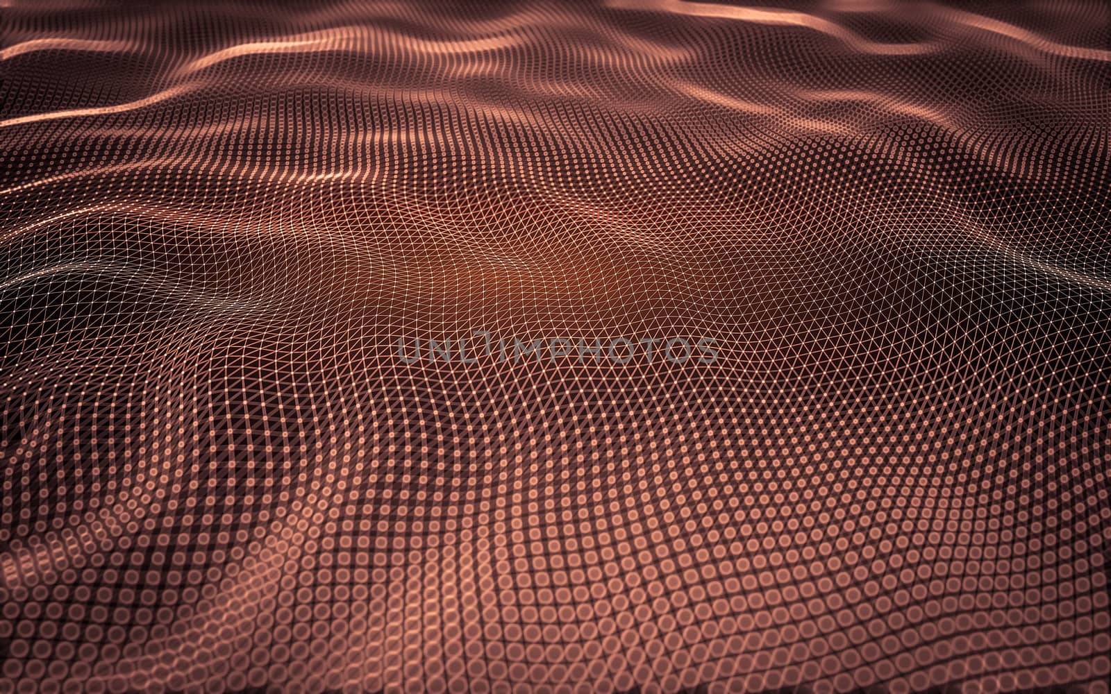 Abstract polygonal space low poly dark background, 3d rendering by teerawit