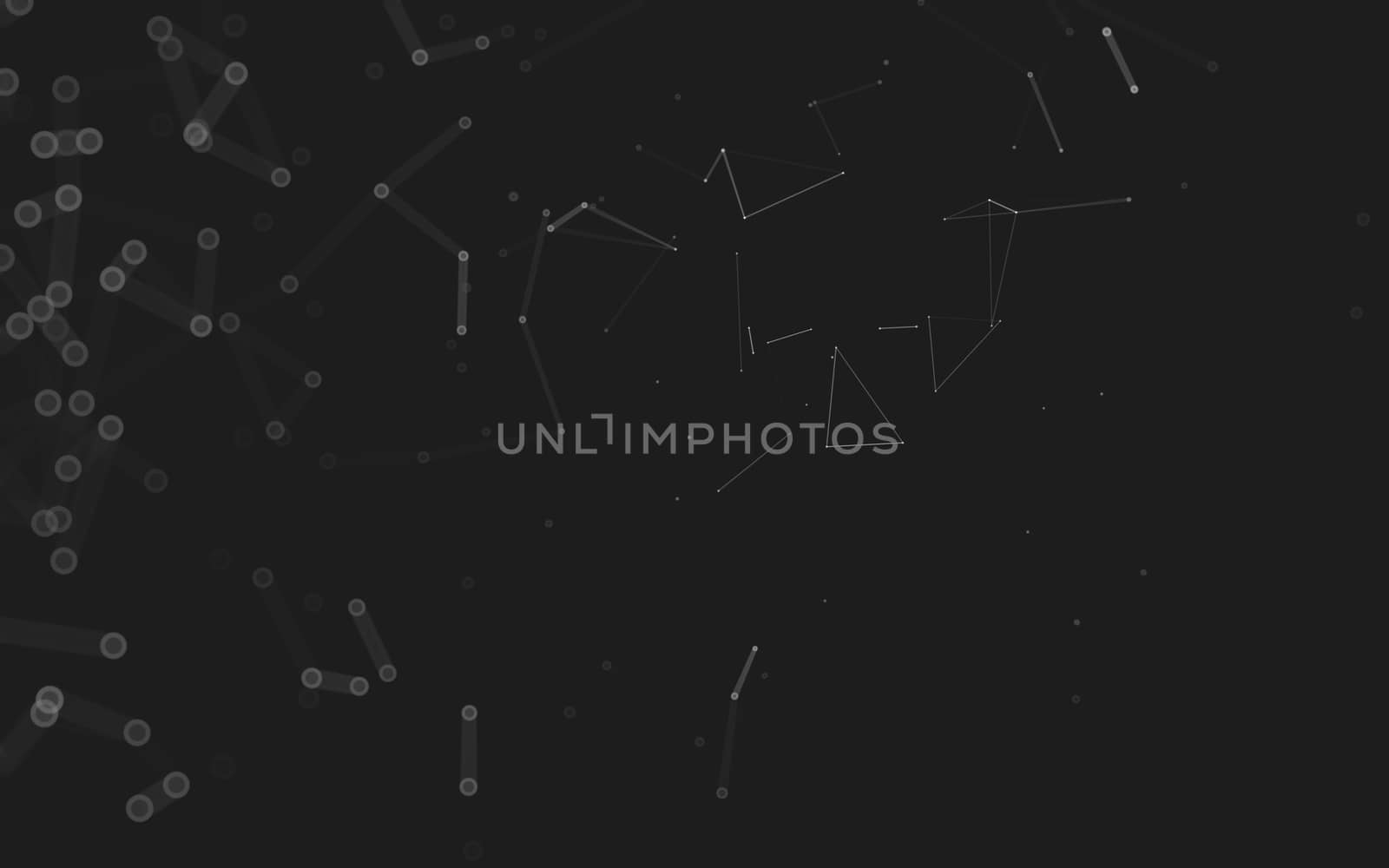 Abstract polygonal space low poly dark background, 3d rendering by teerawit