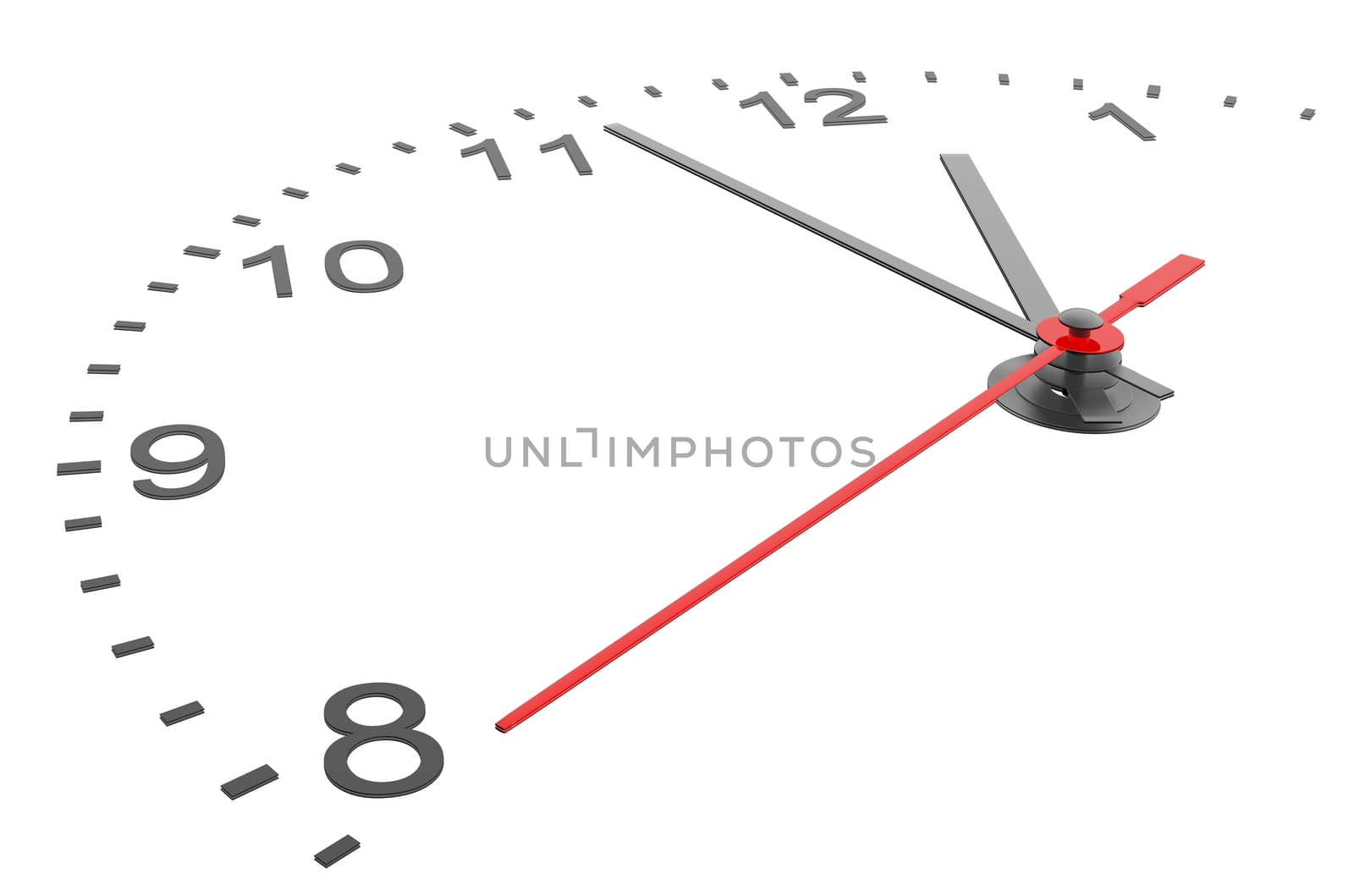 Clock and timestamp with numbers by cherezoff