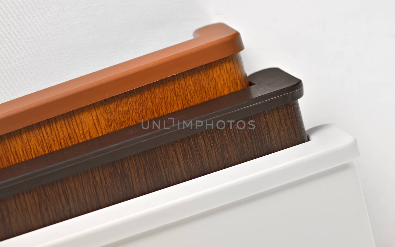 Different  PVC window sill isolated