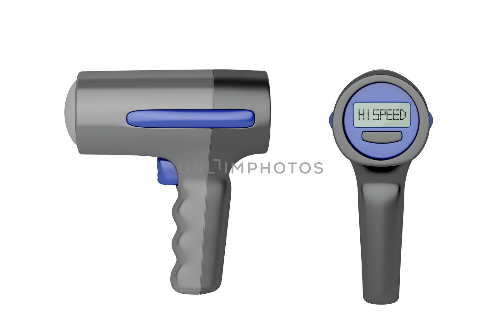 Side and back view of radar gun by magraphics