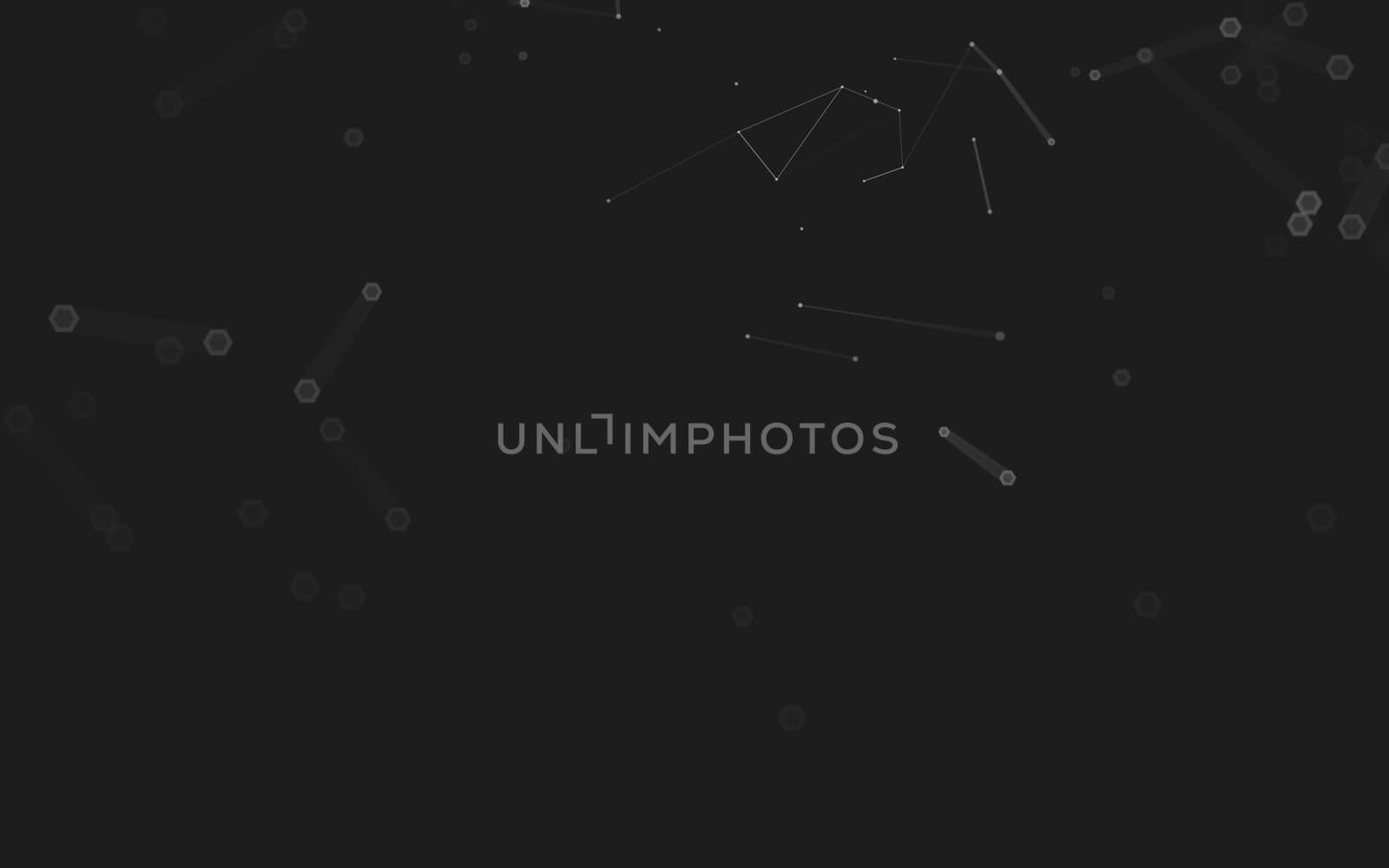 Abstract polygonal space low poly dark background with connecting dots and lines. Connection structure. 3d rendering