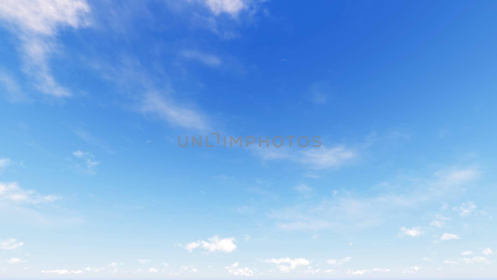 Cloudy blue sky abstract background, blue sky background with tiny clouds, 3d rendering

