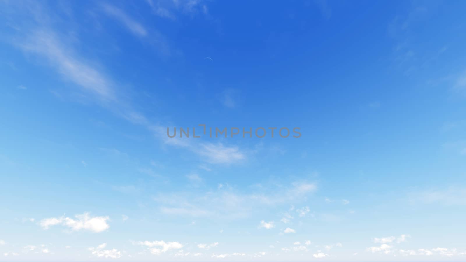 Cloudy blue sky abstract background, blue sky background with tiny clouds, 3d rendering

