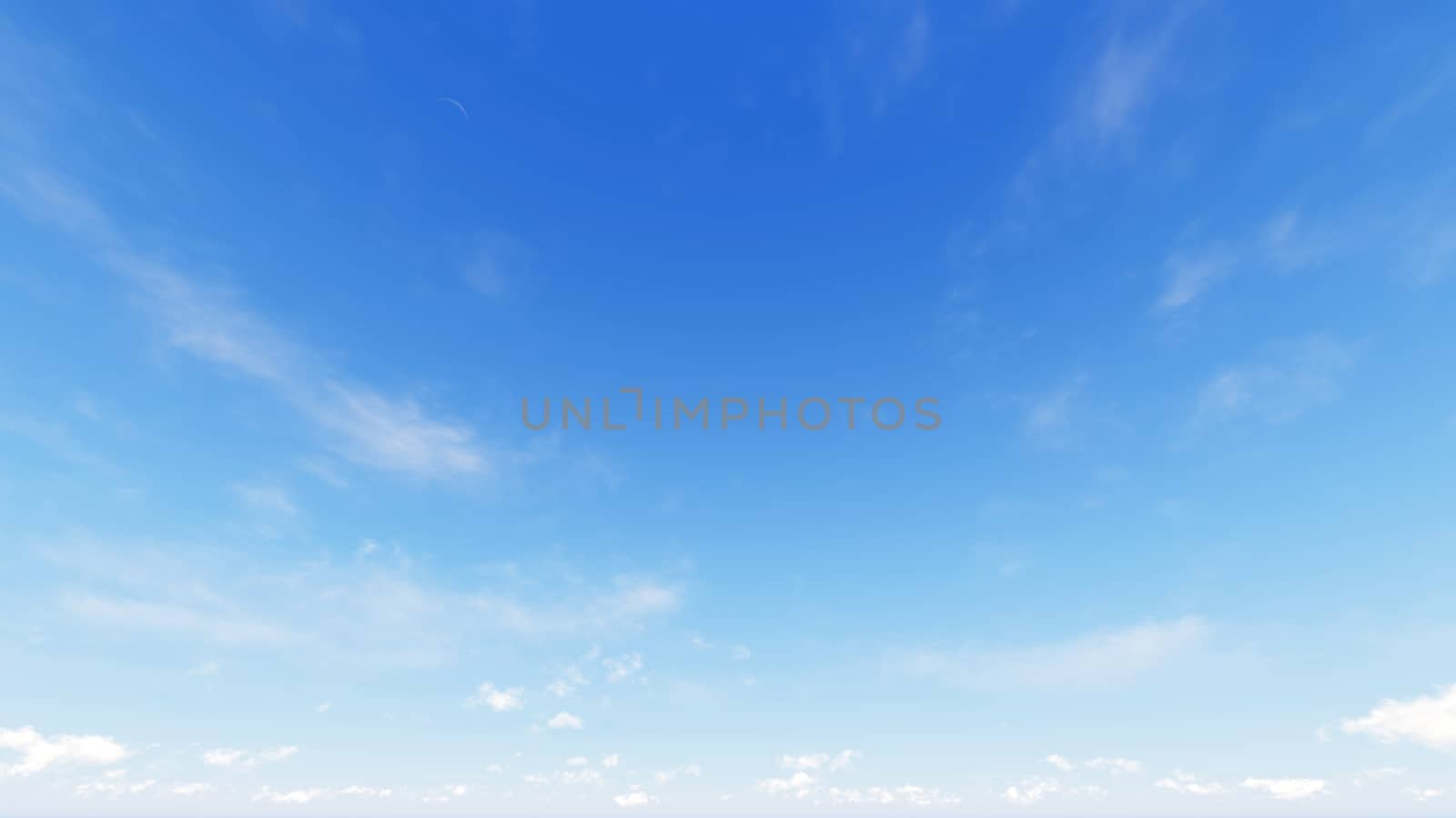 Cloudy blue sky abstract background, blue sky background with tiny clouds, 3d rendering

