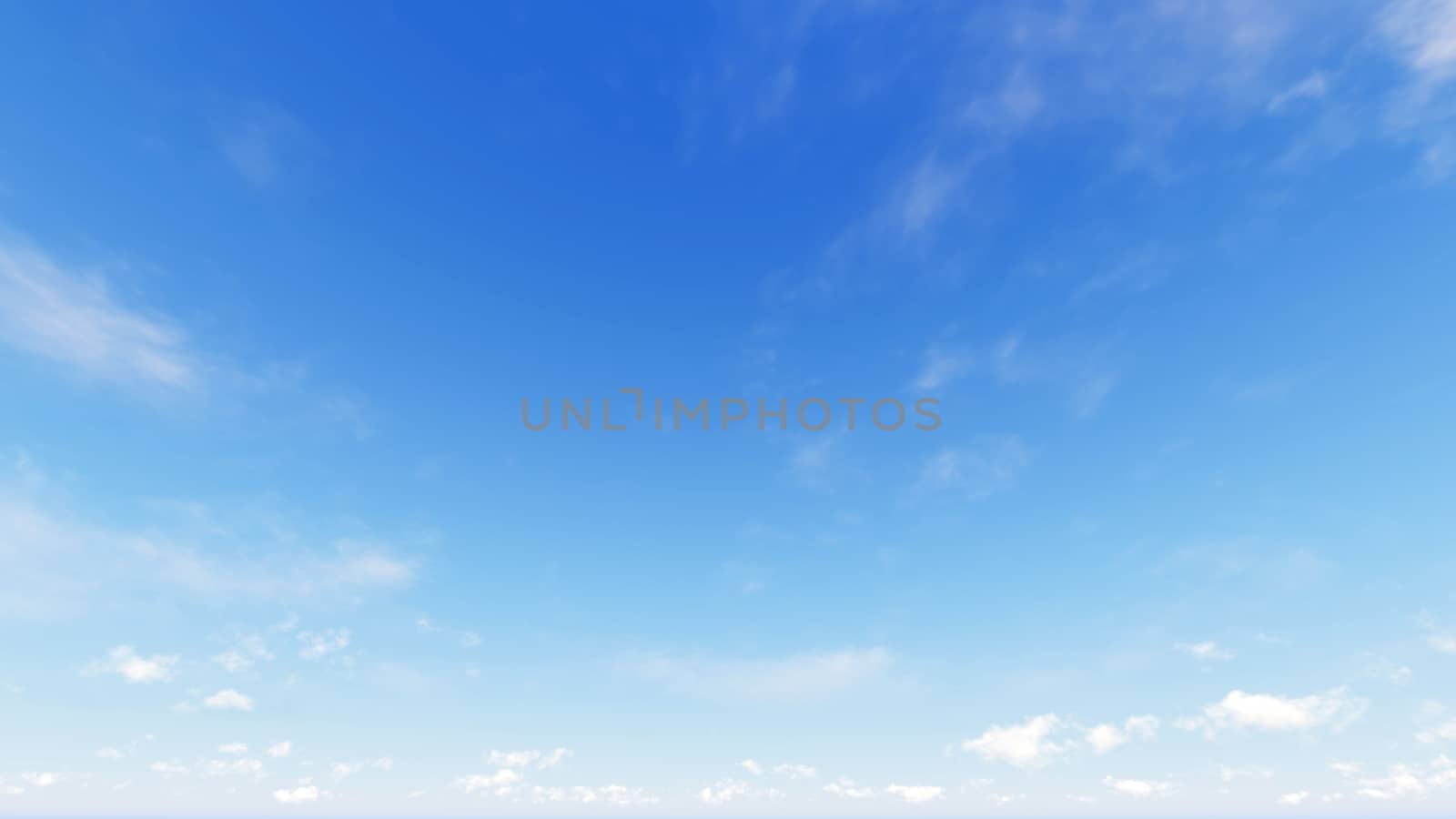 Cloudy blue sky abstract background, blue sky background with tiny clouds, 3d rendering

