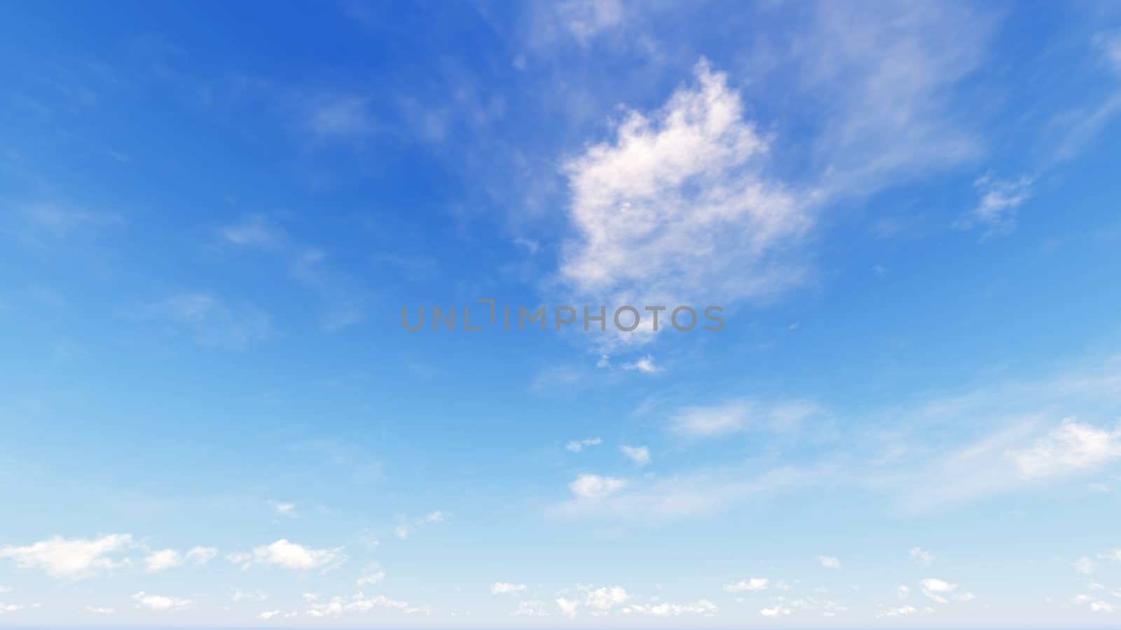 Cloudy blue sky abstract background, blue sky background with tiny clouds, 3d rendering

