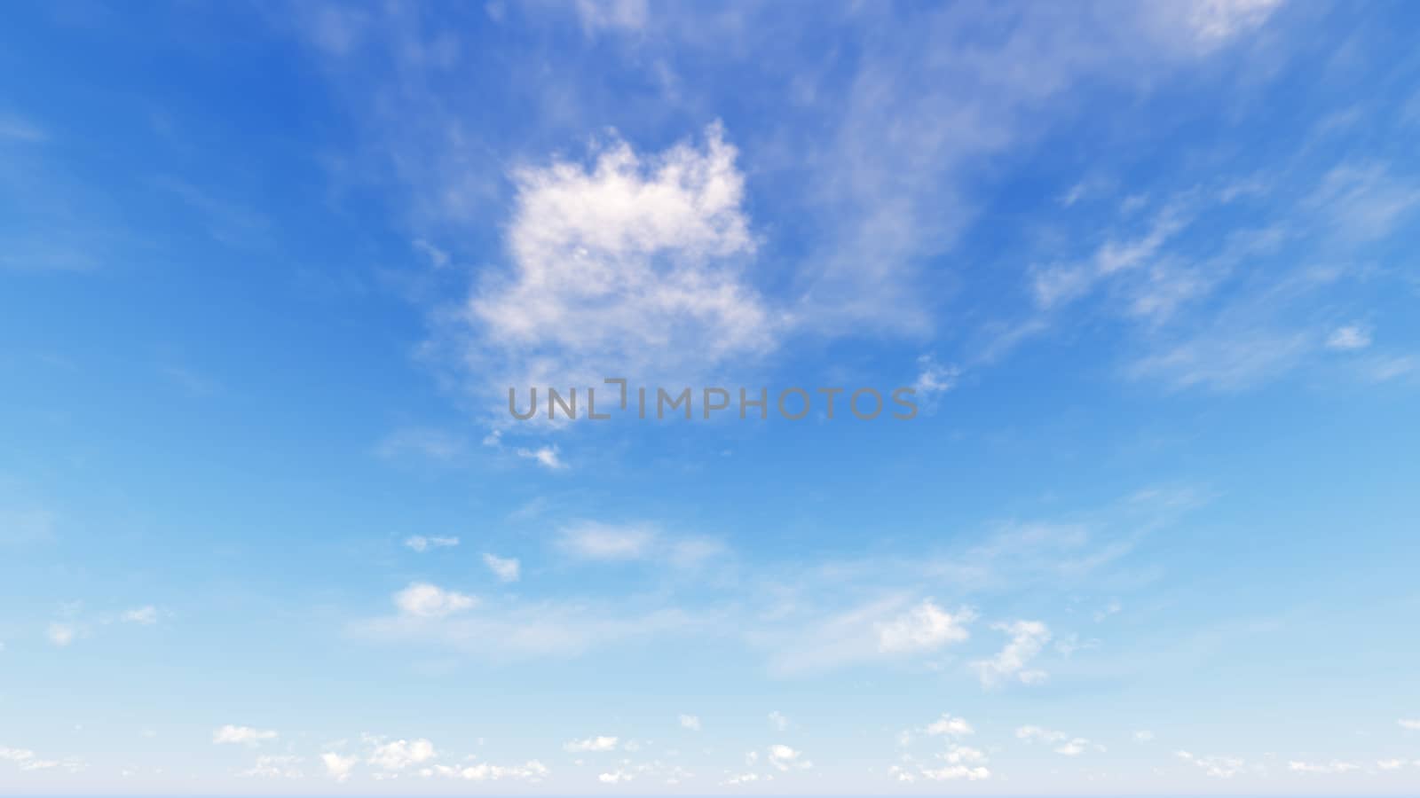 Cloudy blue sky abstract background, blue sky background with tiny clouds, 3d rendering

