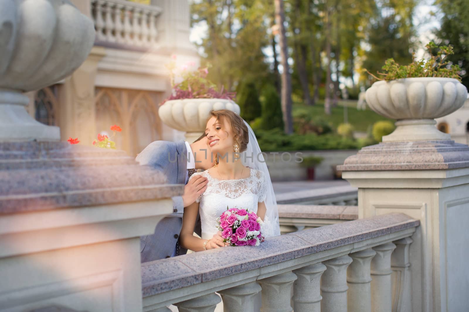 The bride and groom for a walk by lanser314