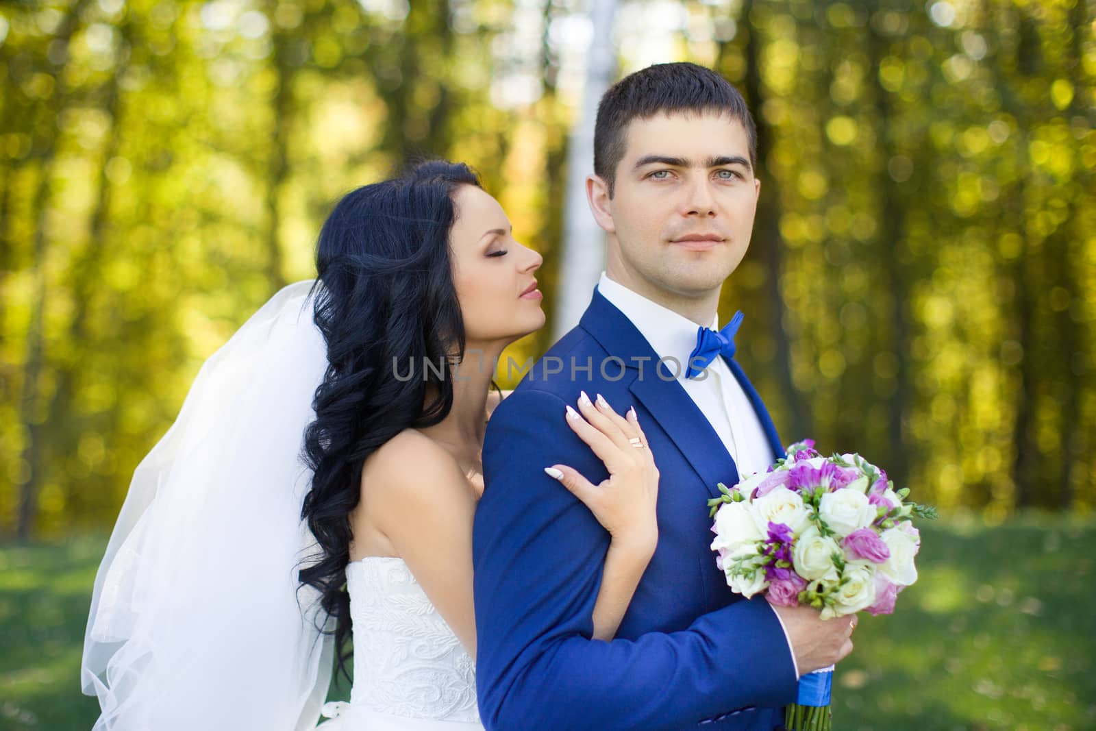 The bride and groom for a walk by lanser314