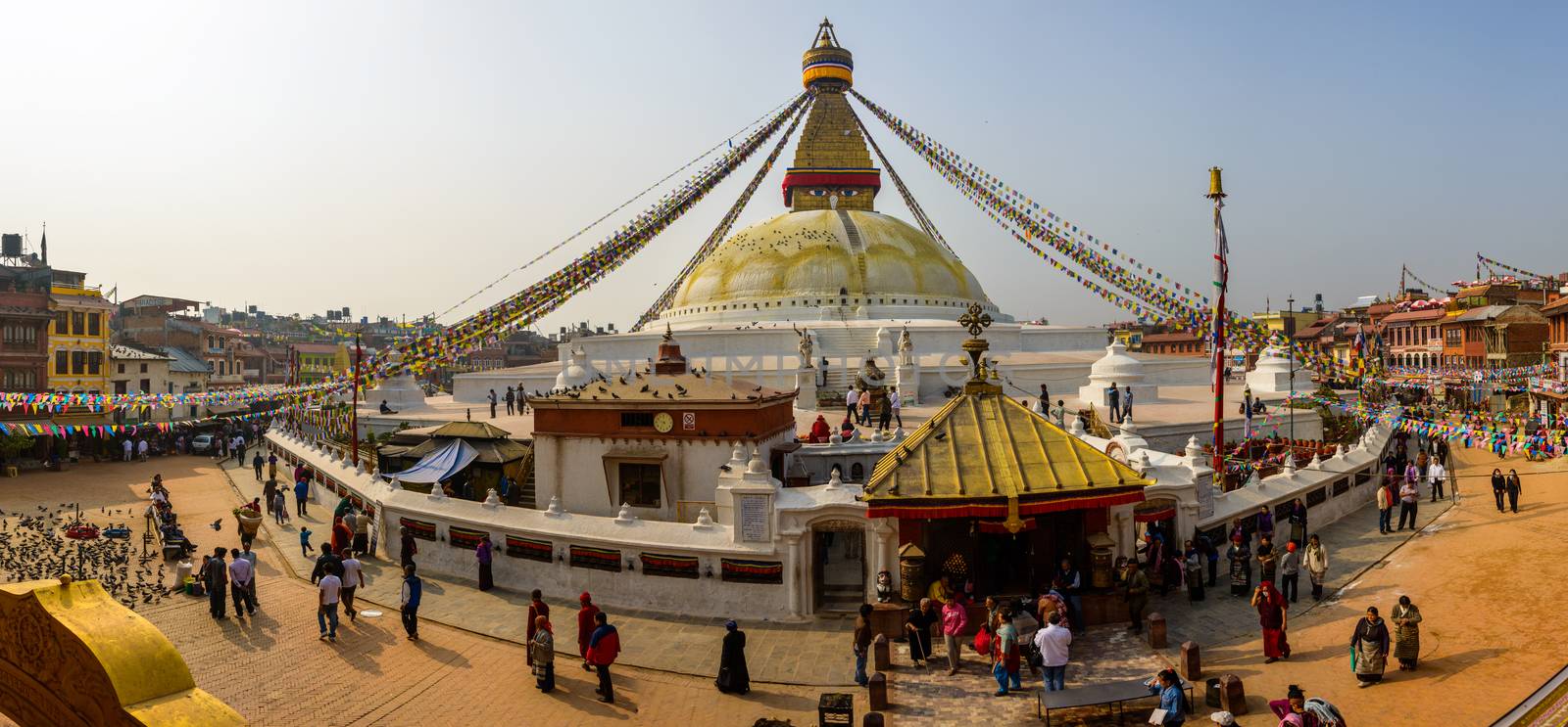 Boudhanath stupa in Kathmandu by dutourdumonde