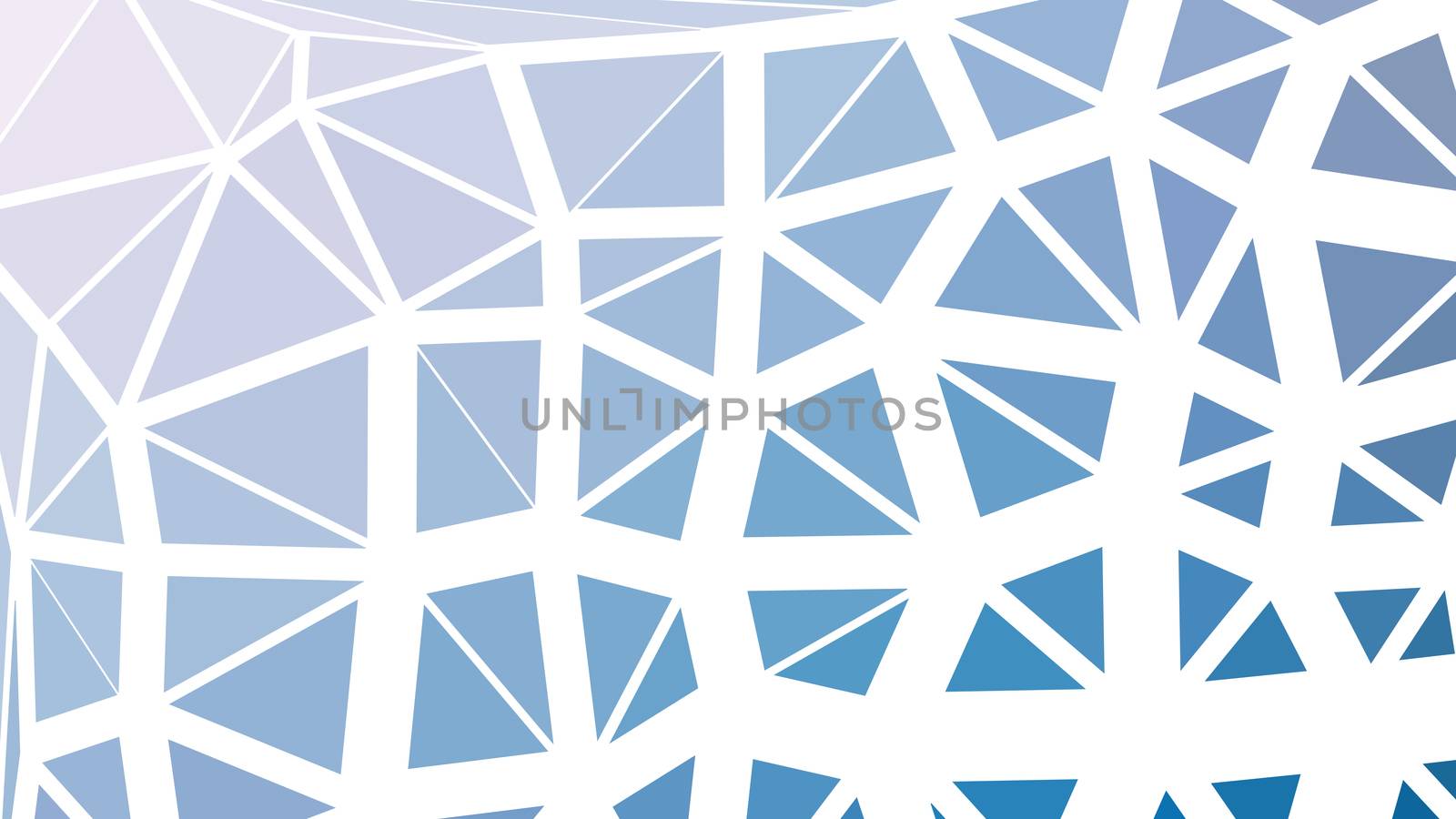 Abstract blue gradient lowploly of many triangles background for use in design.