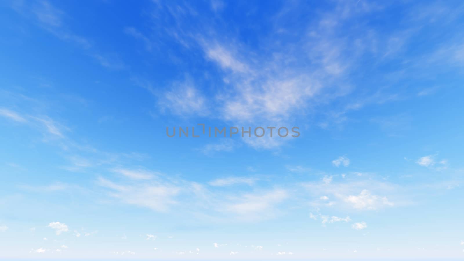 Cloudy blue sky abstract background, blue sky background with tiny clouds, 3d rendering

